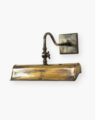 Blenheim Trough Picture Light, Small | Solid Brass | Adjustable Banjo Joints | Handcrafted Period Lighting | Inspired by Blenheim Palace | Enhance Artwork | Timeless Elegance