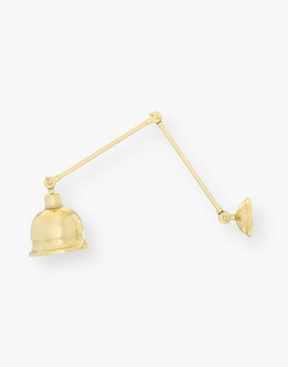 Extendable and Adjustable Poster Light in Polished Brass