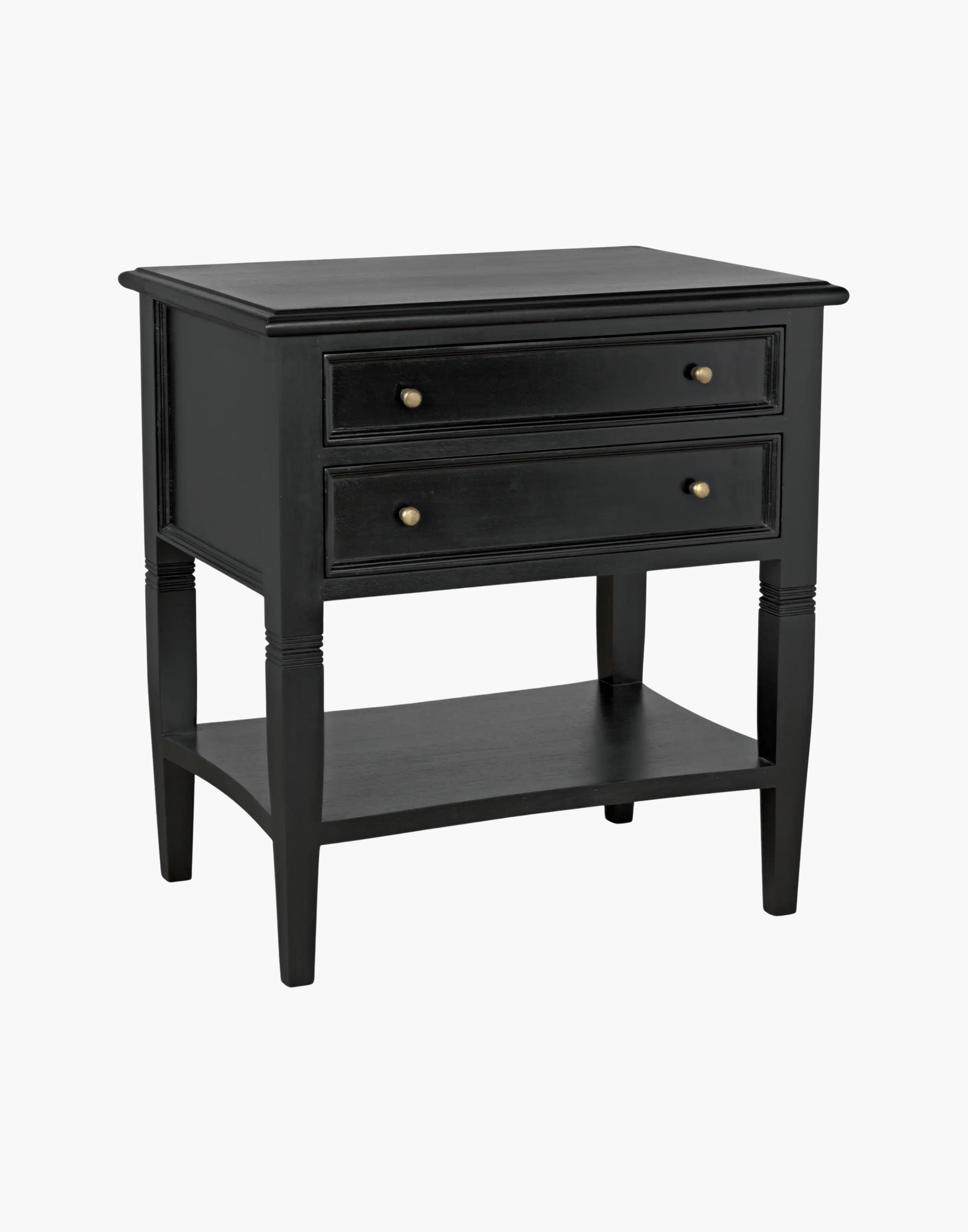 Ollie Two Drawer Side Table – Boxwood Avenue Mercantile