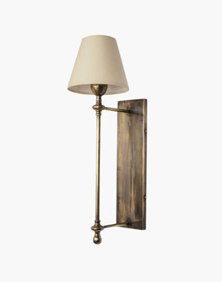 Old Antique Finish with Ivory Shade Provencal wall lights: Elegant cast brass fixtures inspired by 19th-century French design. Customizable shades available.