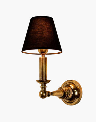 Distressed Finish with Black Shade Steamer Dining Light: Deco Nautical brass fixture inspired by SS Columbus ocean liner. 