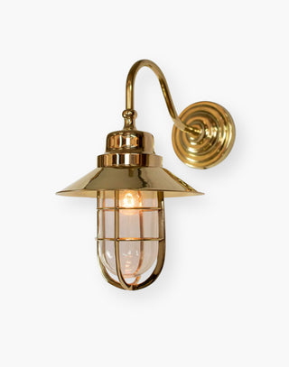  Solid Brass Ship's Light with Clear or Frosted Glass, IP44 Rated for Bathroom and Exterior Use, Cinematic History from Titanic to Paddington Bear Sets.