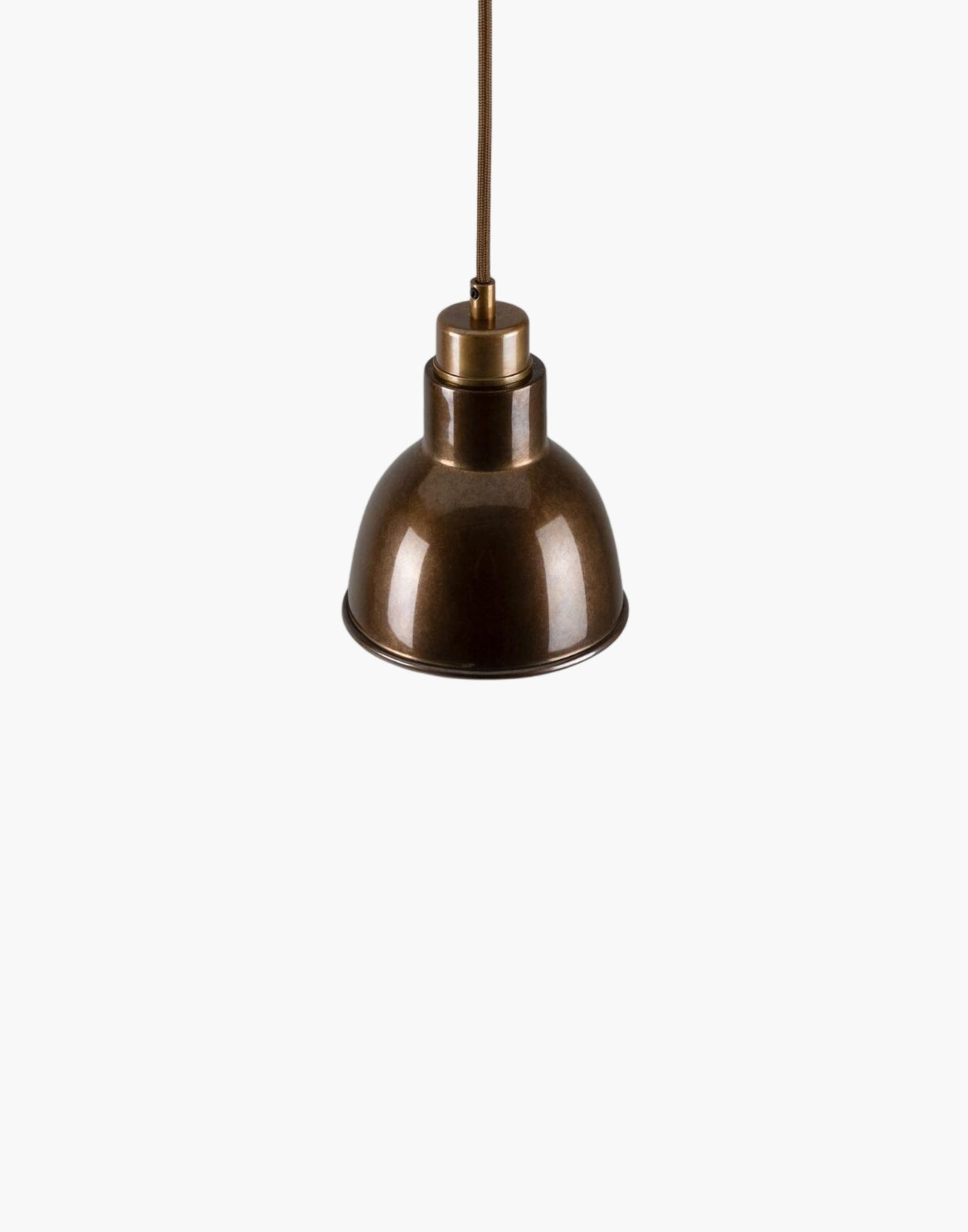 Belgrave Vintage Brass Pendant Light 6"