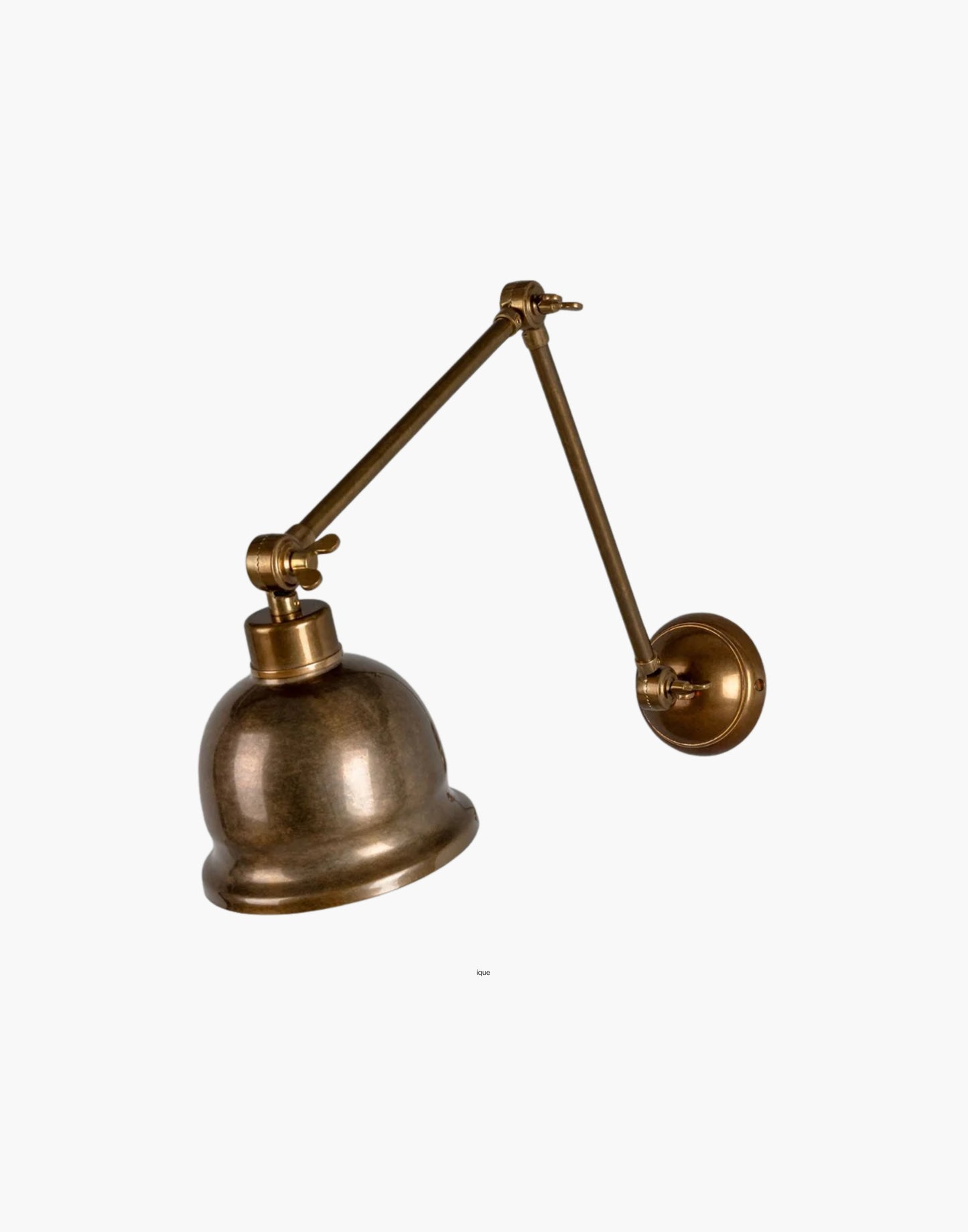 Extendable and Adjustable Poster Light in Polished Brass