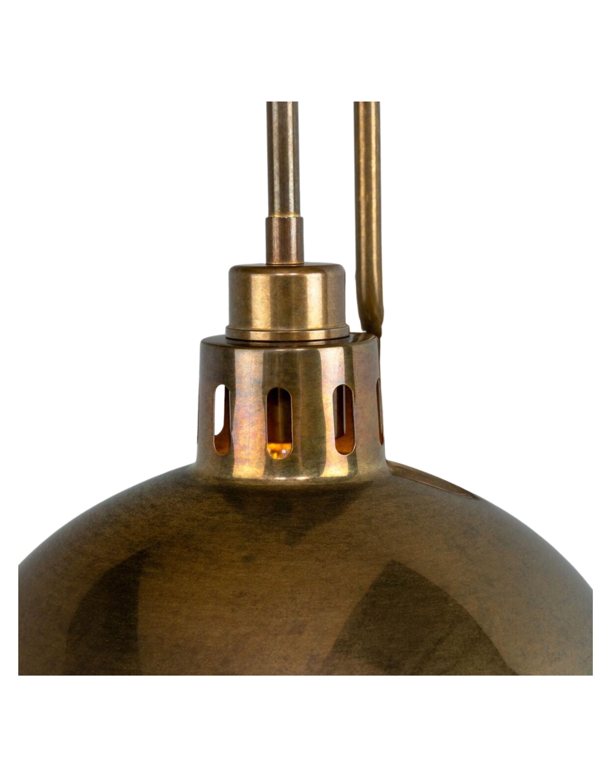 Wall Sconce curved arm, metal dome, vintage industrial style, warm focused lighting for kitchens or entryways