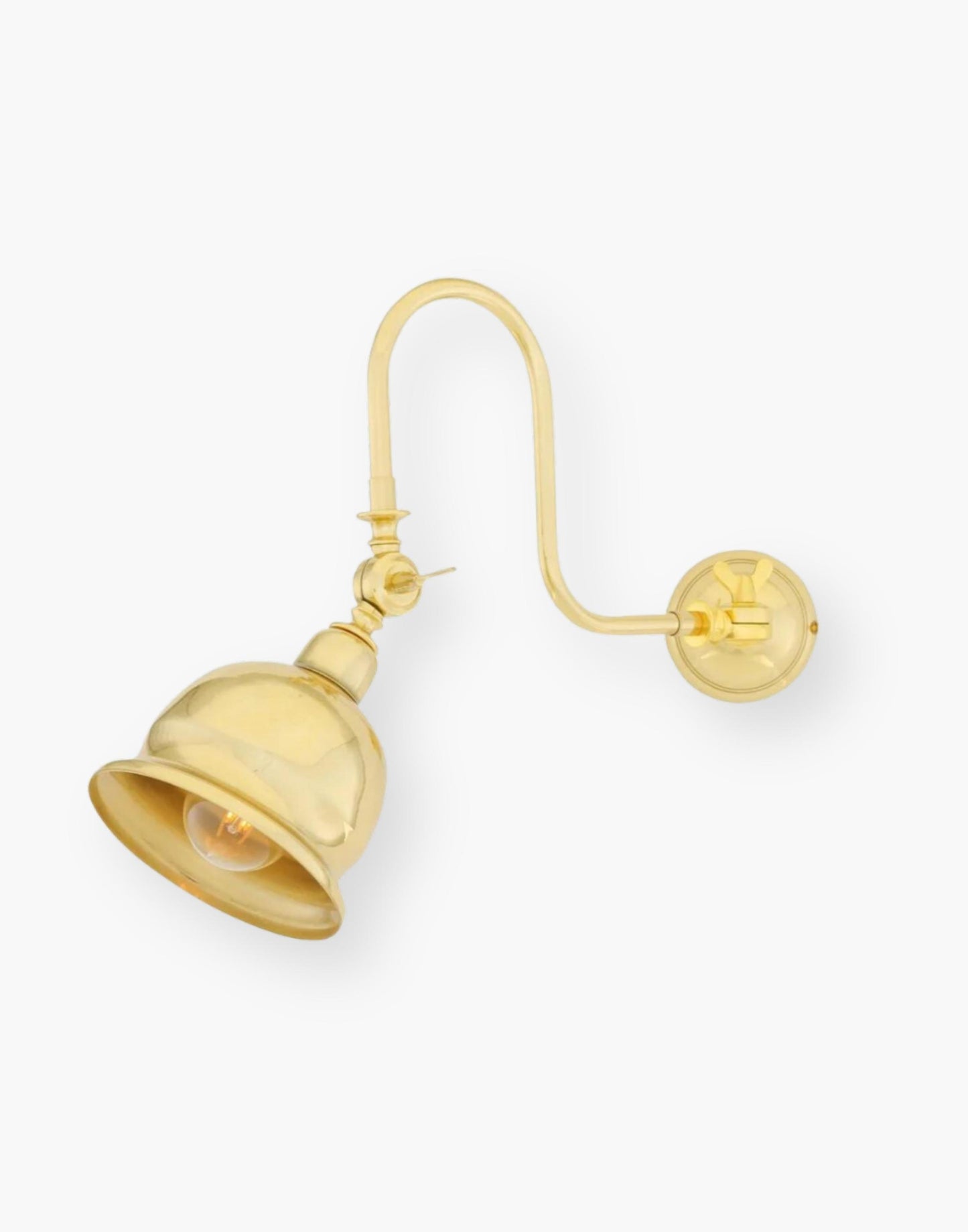 Picture Wall Light in Polished Brass