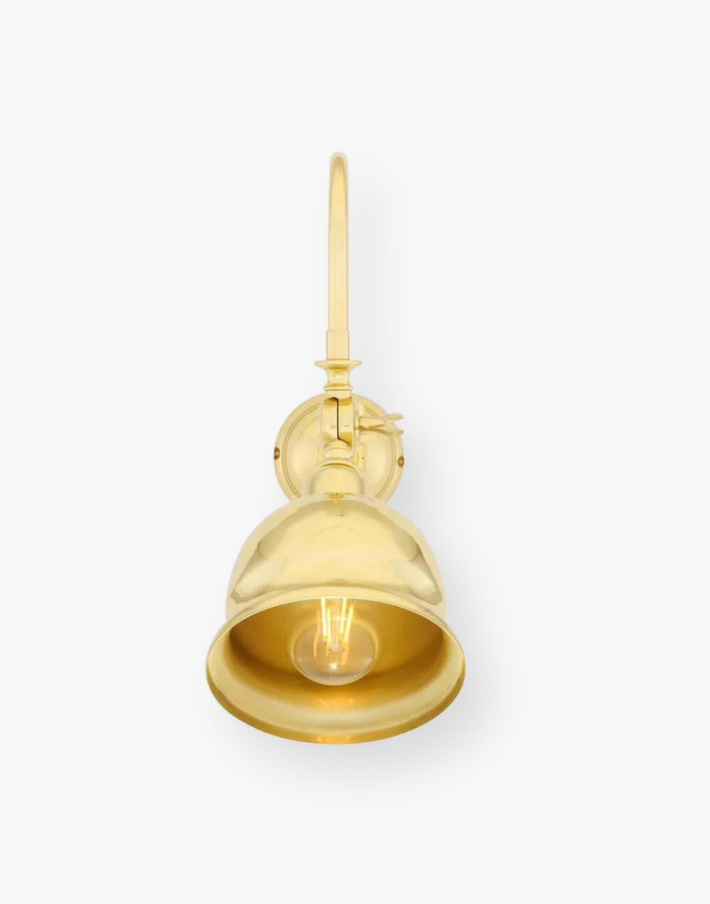 Picture Wall Light in Polished Brass