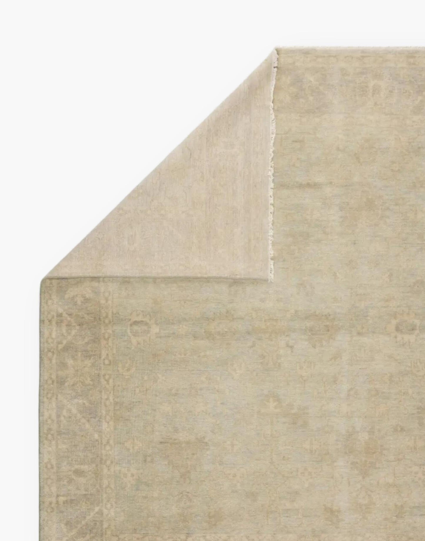 artichoke neutral handwoven wool rug