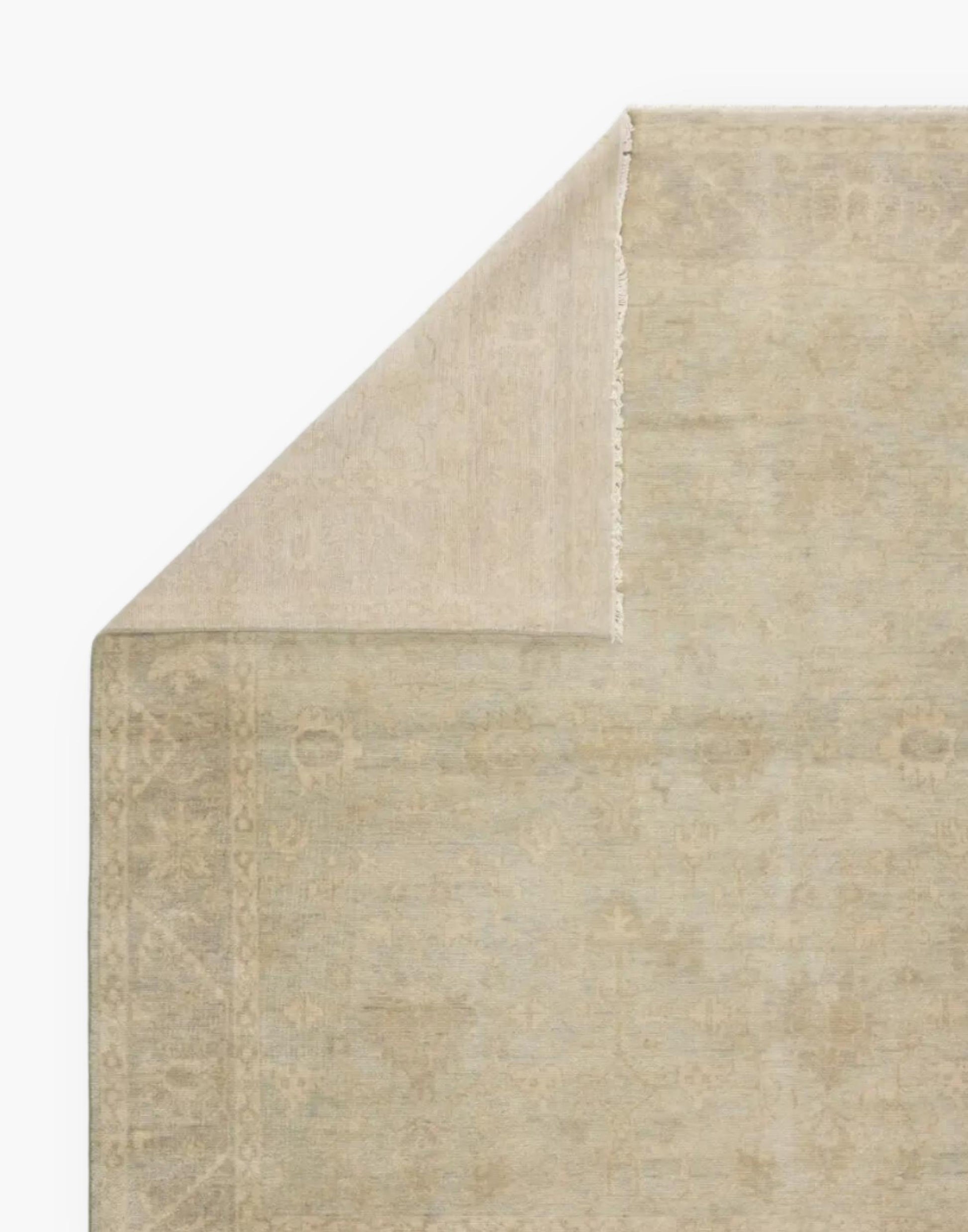 artichoke neutral handwoven wool rug