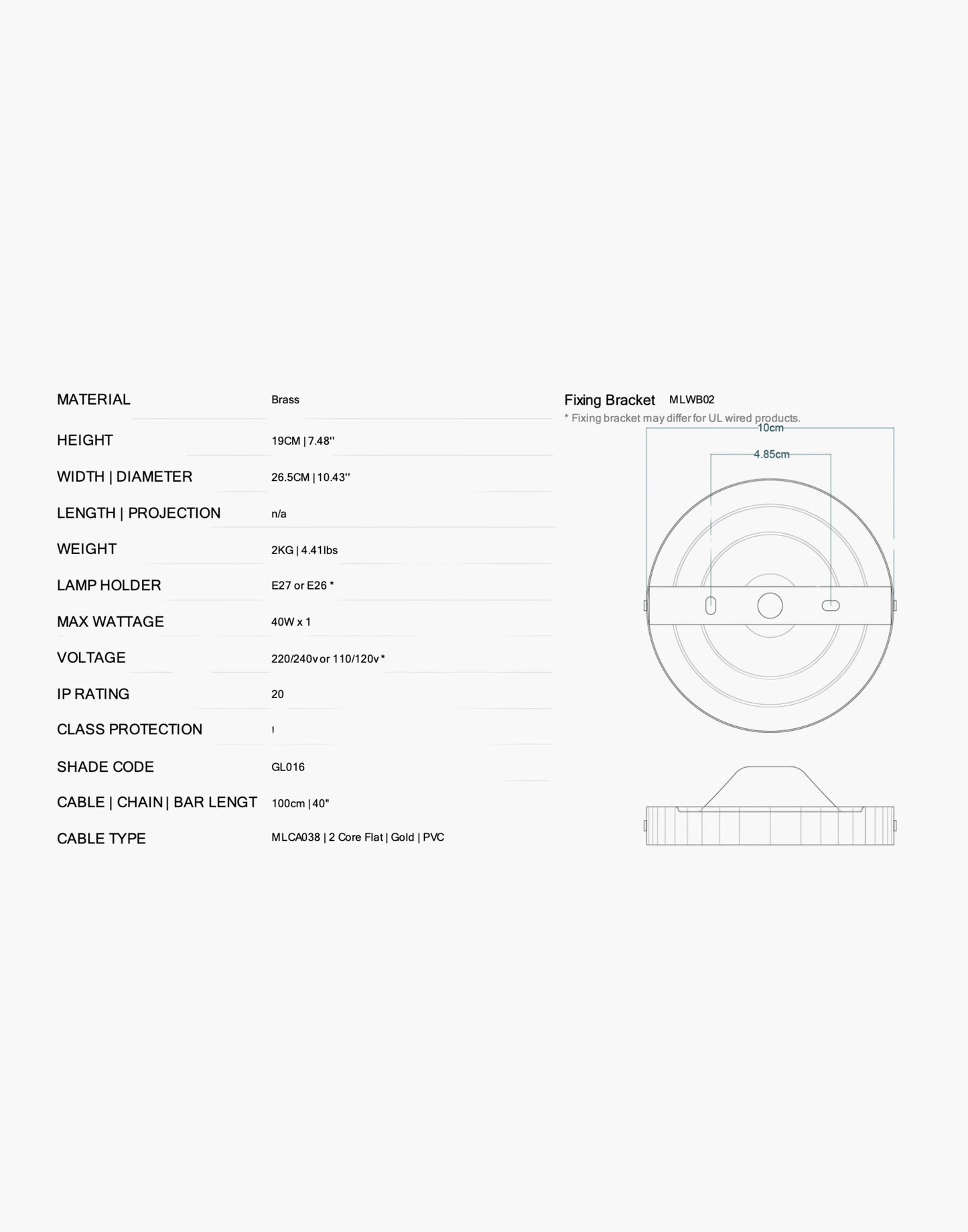 Balfour Spec Sheet