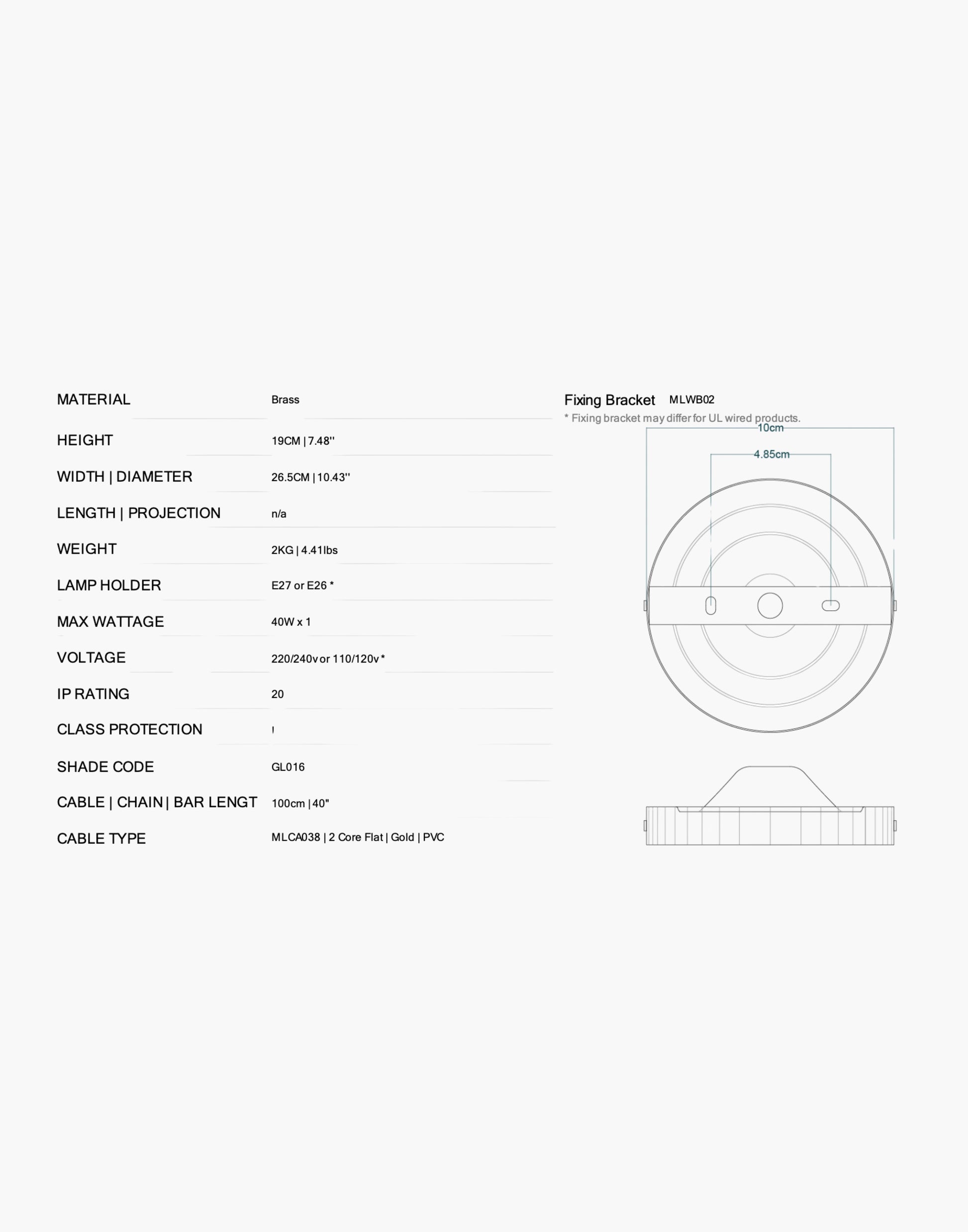 Balfour Spec Sheet