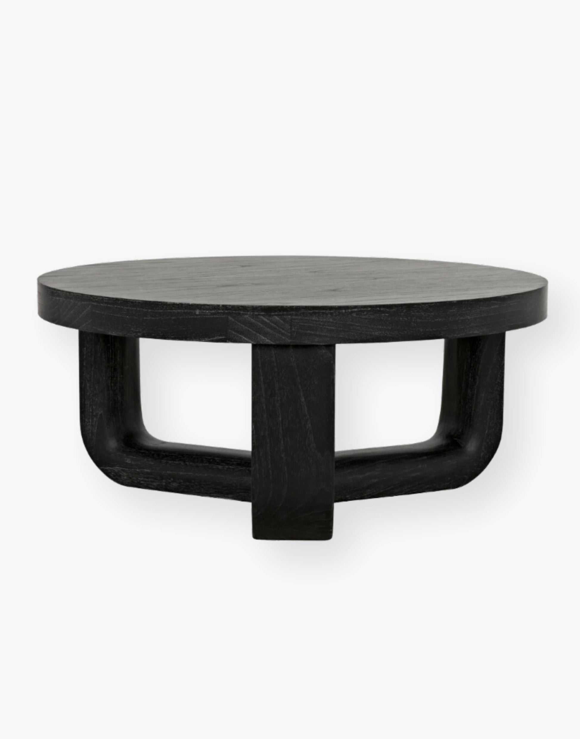 Cinder Black 40" round coffee table.
