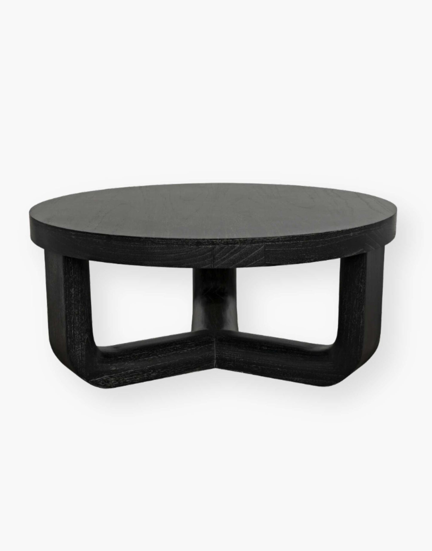 Cinder Black 40" round coffee table.