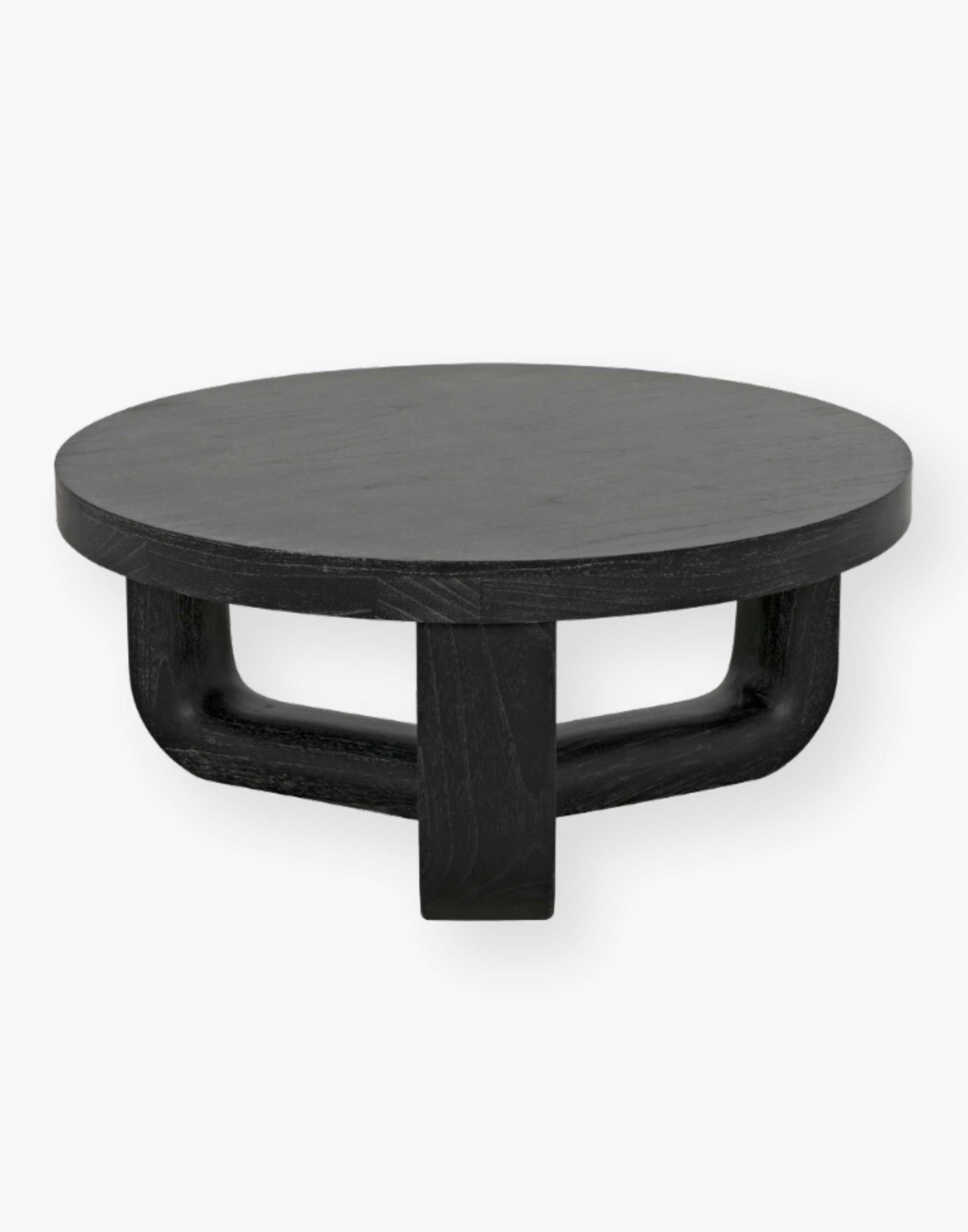Cinder Black 40" round coffee table.
