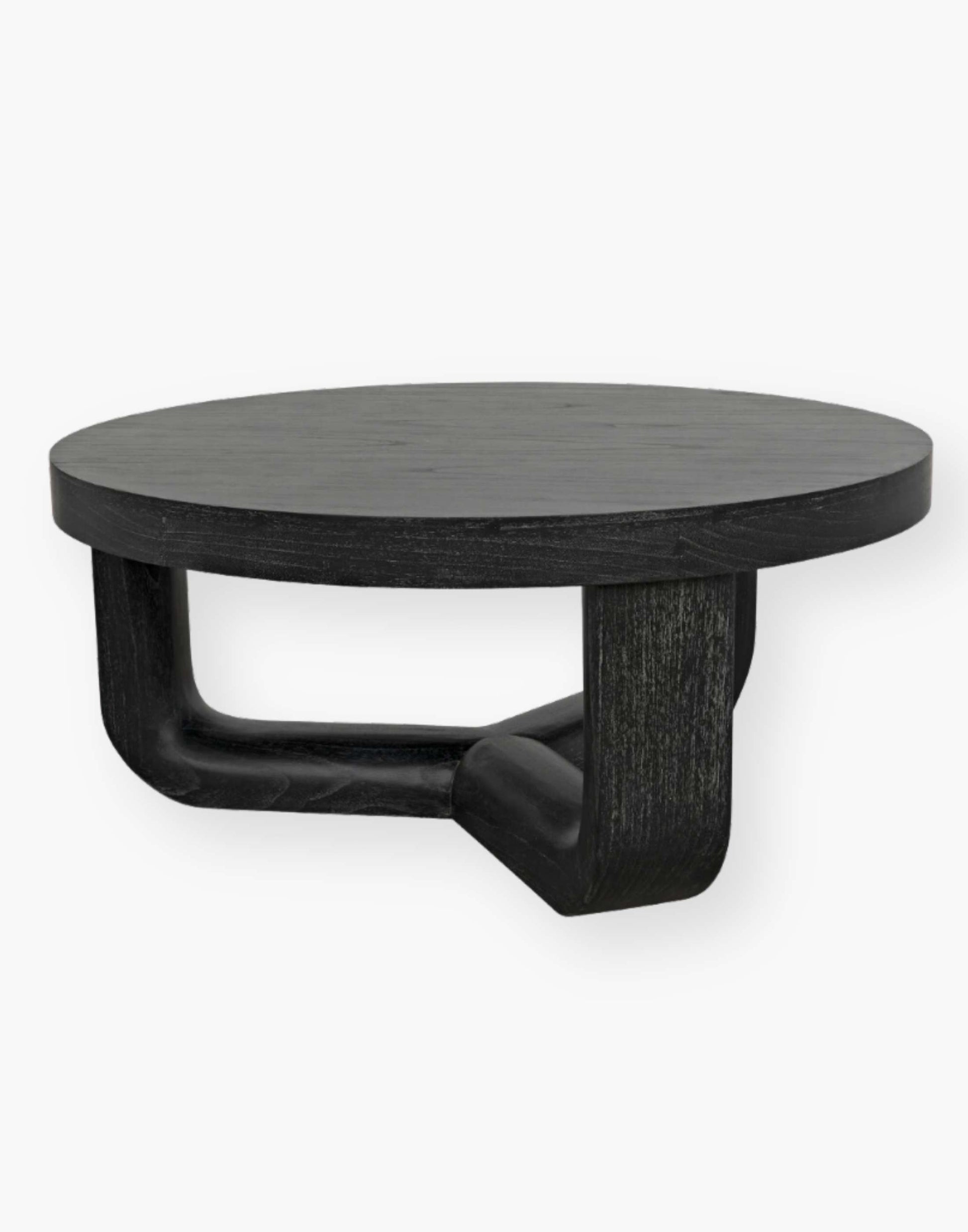 Cinder Black 40" round coffee table.
