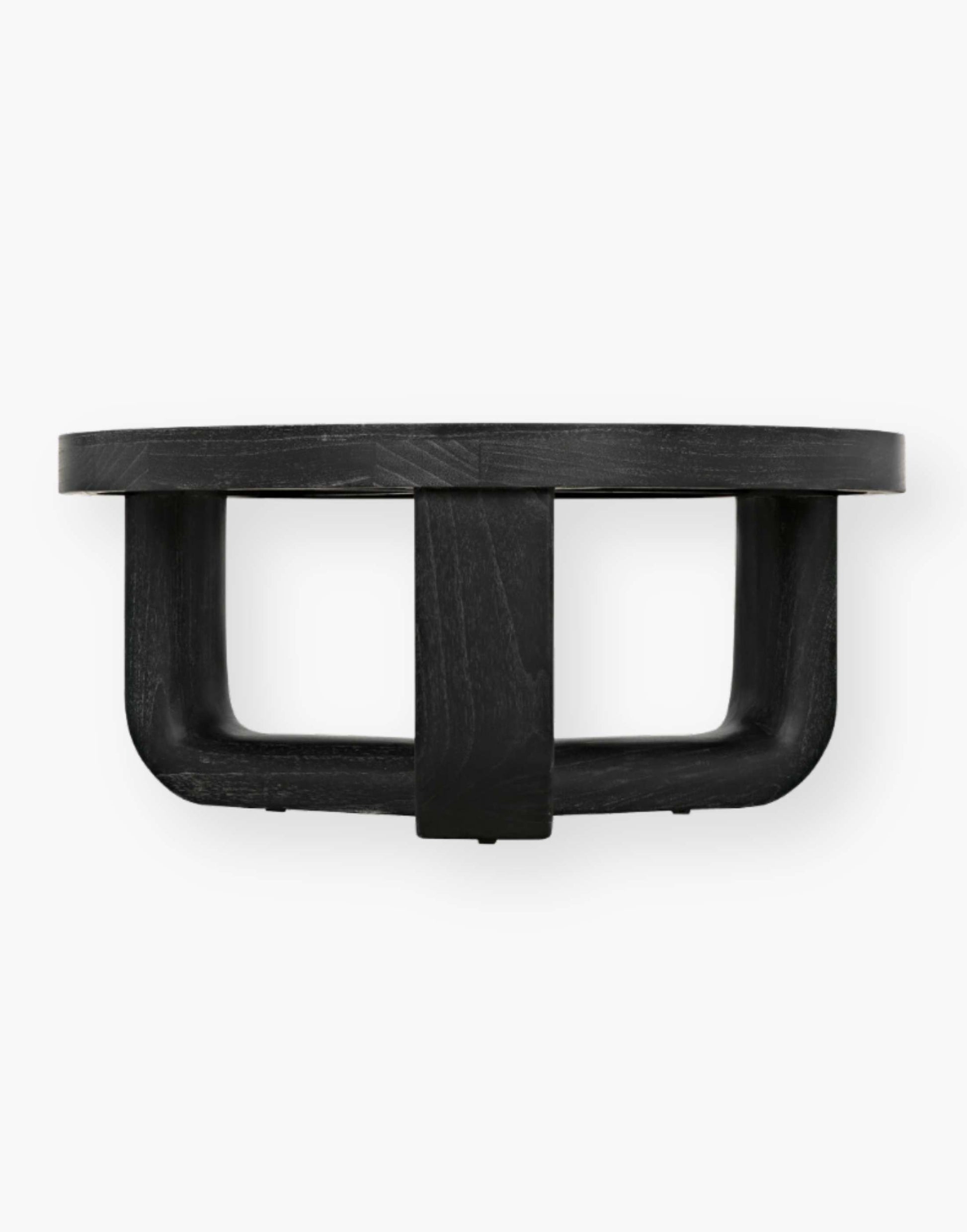 Cinder Black 40" round coffee table.