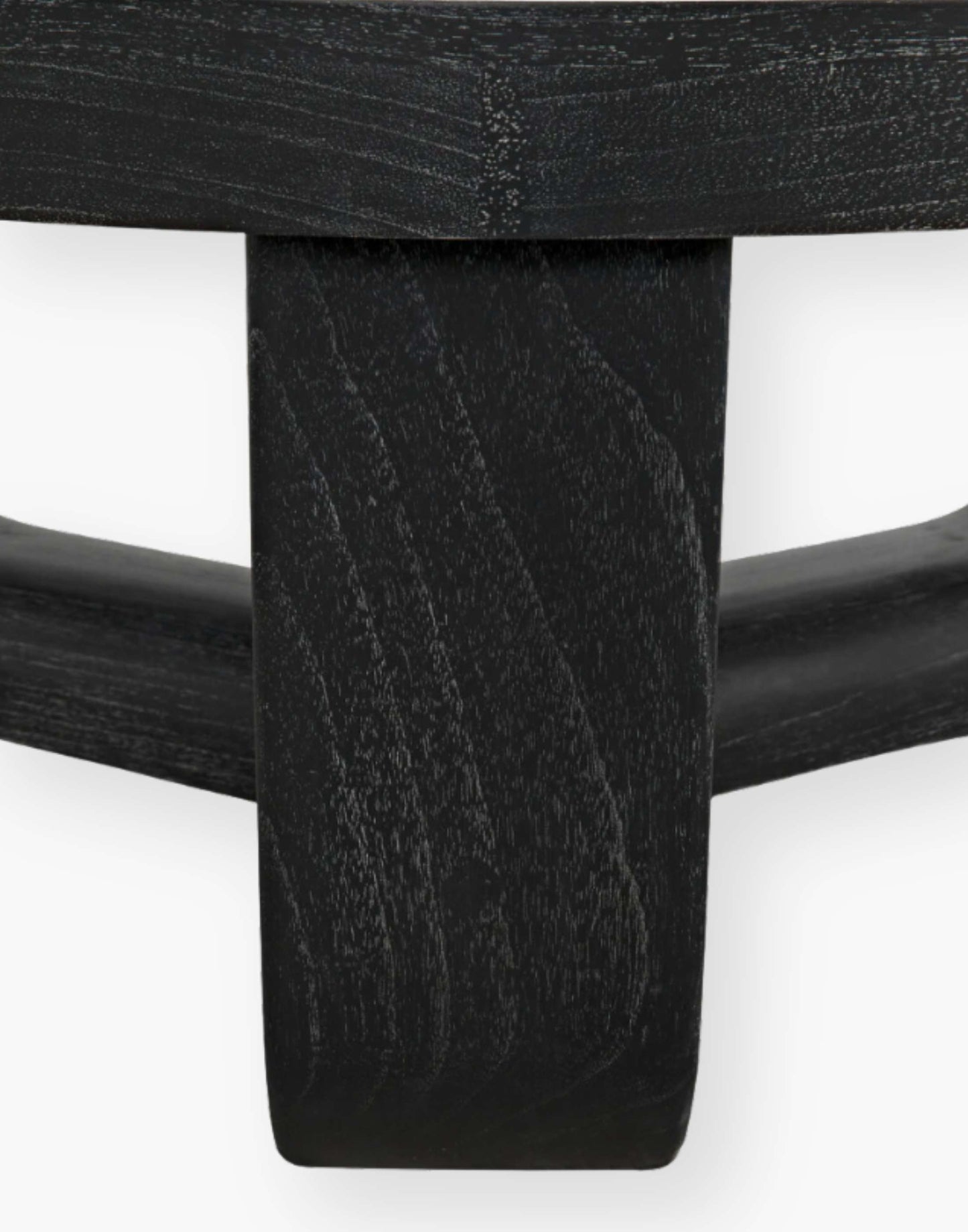 Cinder Black 40" round coffee table.