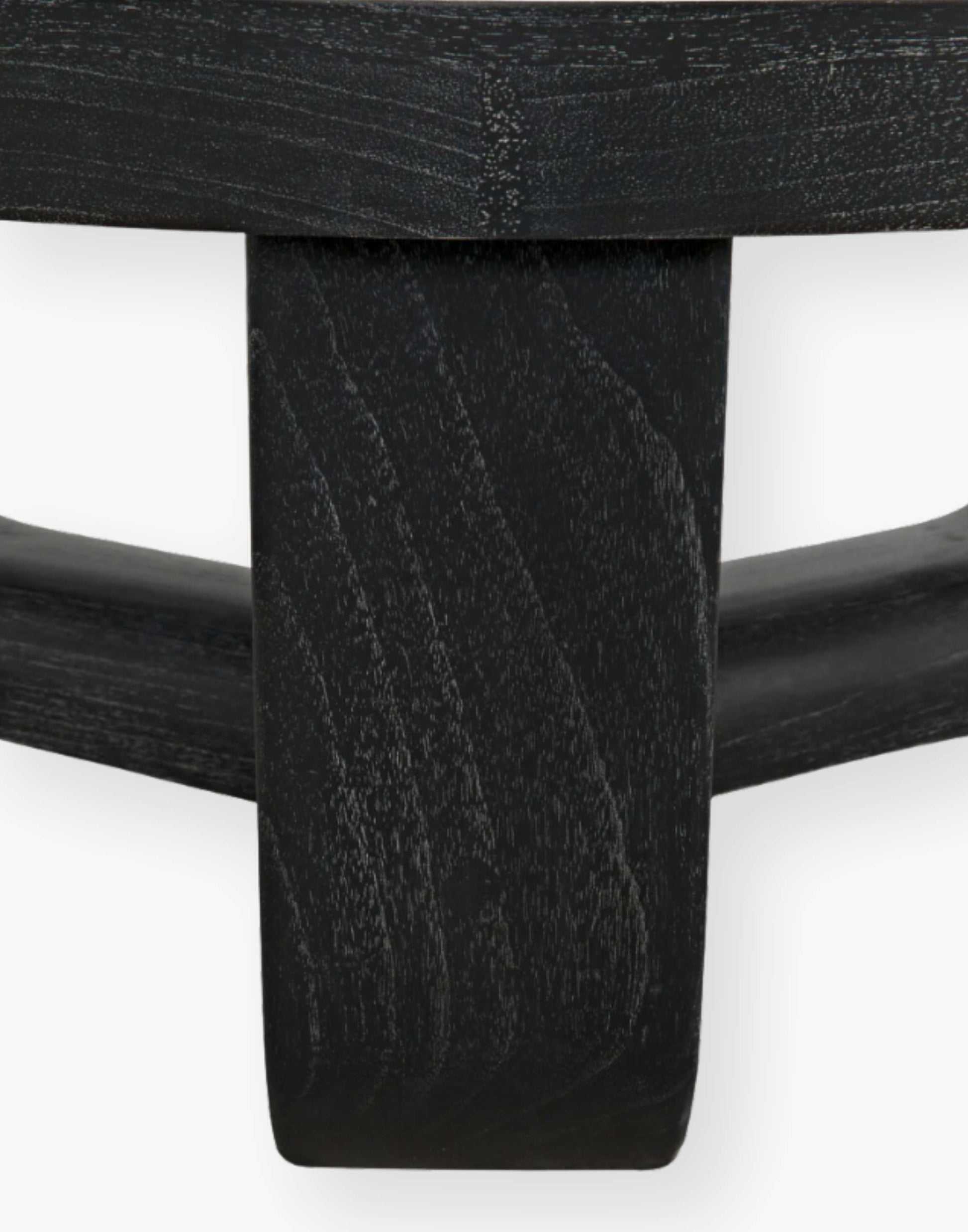 Cinder Black 40" round coffee table.
