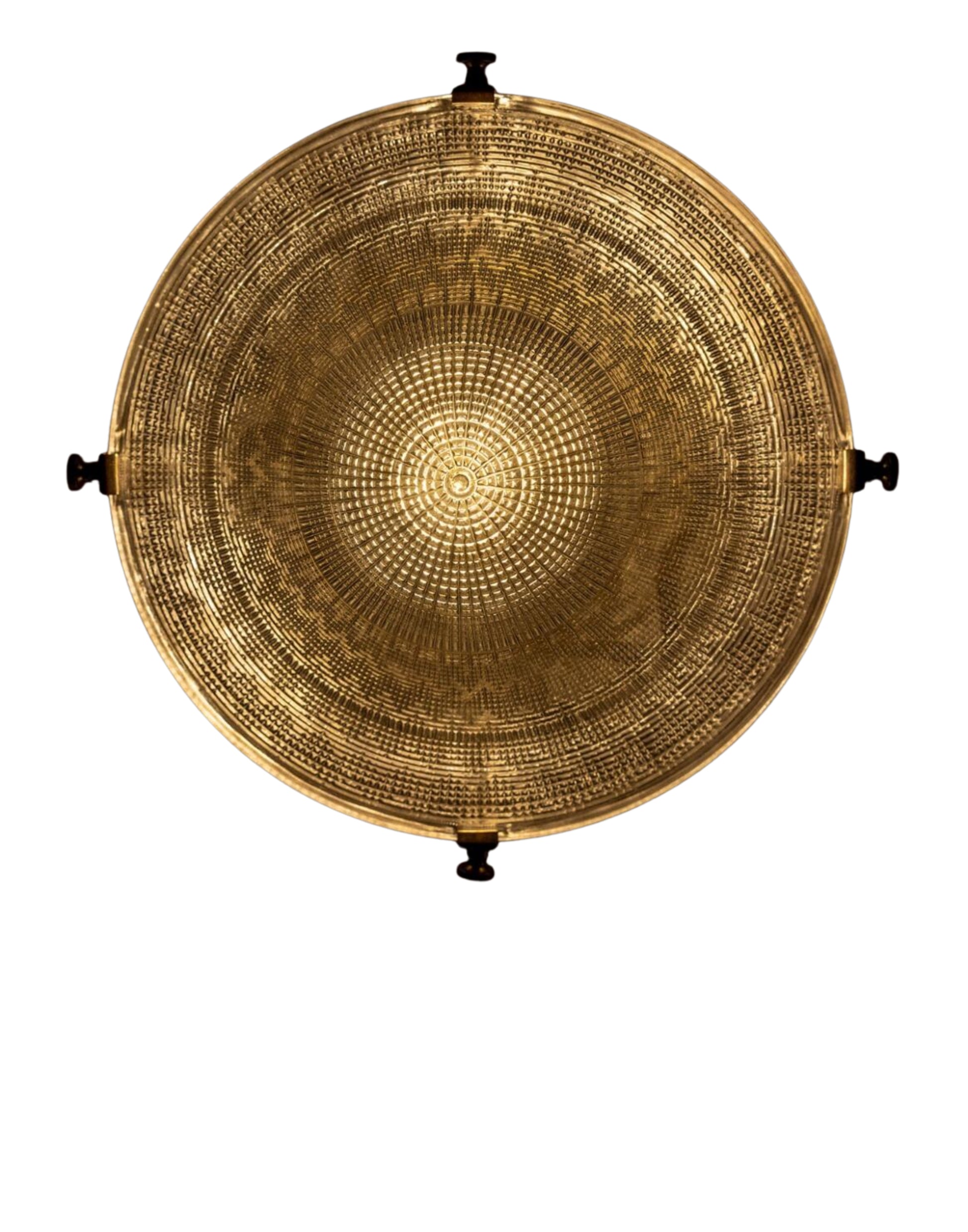 Glass Pendant Light brass frame, etched prismatic glass shades, glare-free ambient lighting for hallways or dining