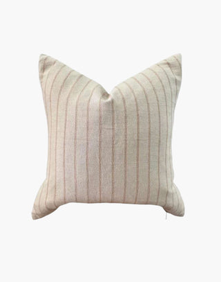 Brick Striped Linen Pillow