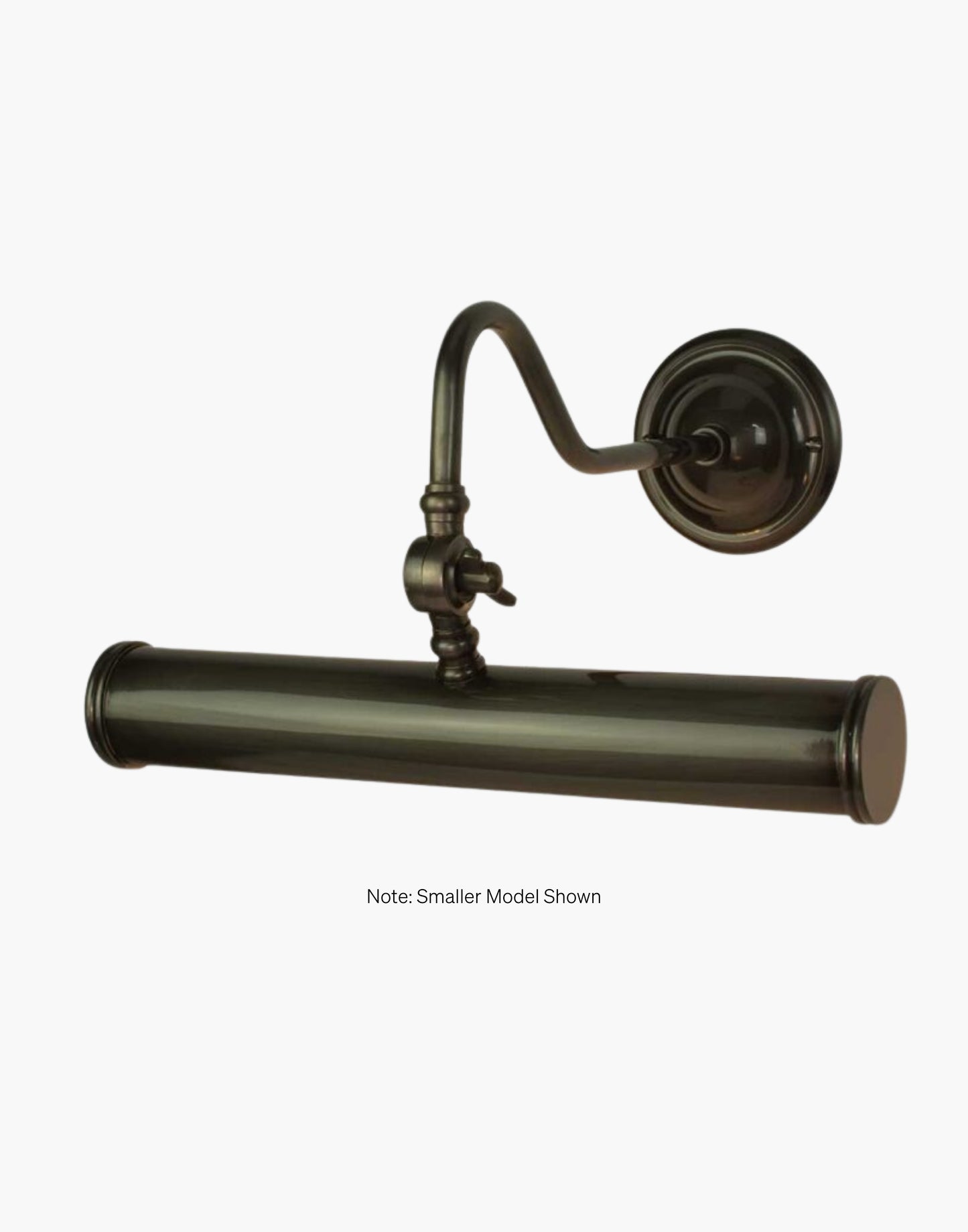 Blenheim solid brass picture light with adjustable arms and fluted detailing