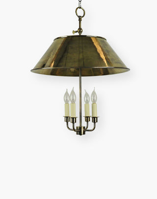 Handmade Solid Brass Broughton Pendant | Regency Hanging Light Fixture | Customizable | Simple & Elegant | Ideal Period Centrepiece | 500mm Chain & Ceiling Rose Included