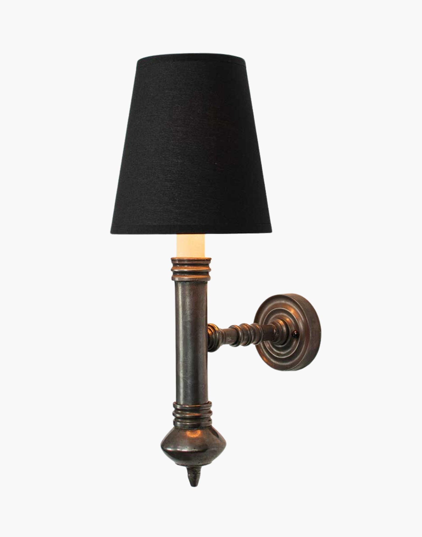 Carlton Single Wall Sconce | Cast Brass Period Lighting | Elegant Small Proportions | Perfect for Mirrors and Art | Twin Wall Sconce Available | Timeless Charm for Interiors