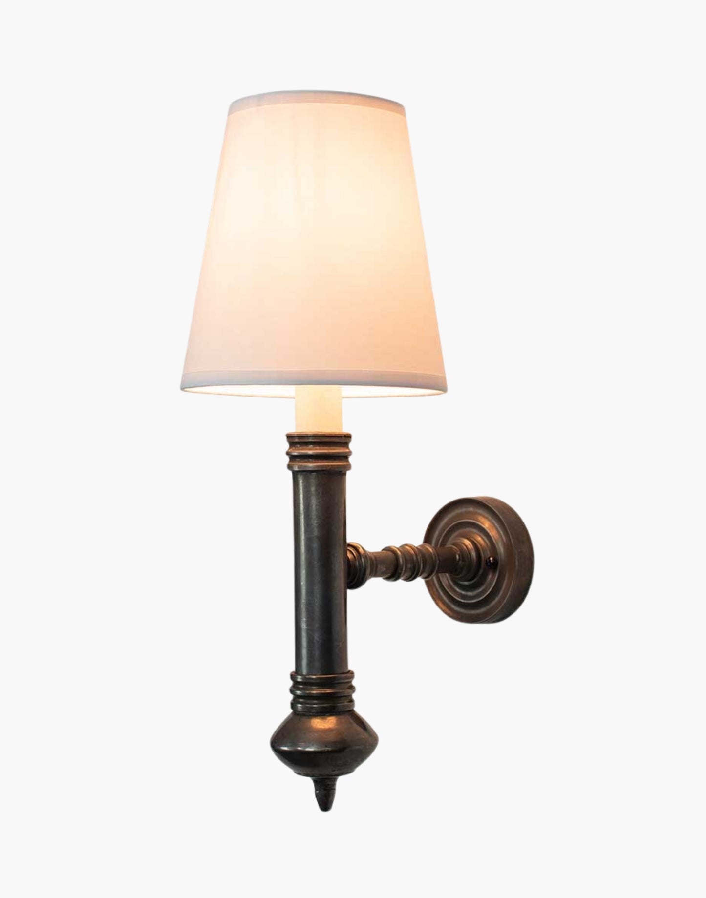 Carlton Single Wall Sconce | Cast Brass Period Lighting | Elegant Small Proportions | Perfect for Mirrors and Art | Twin Wall Sconce Available | Timeless Charm for Interiors