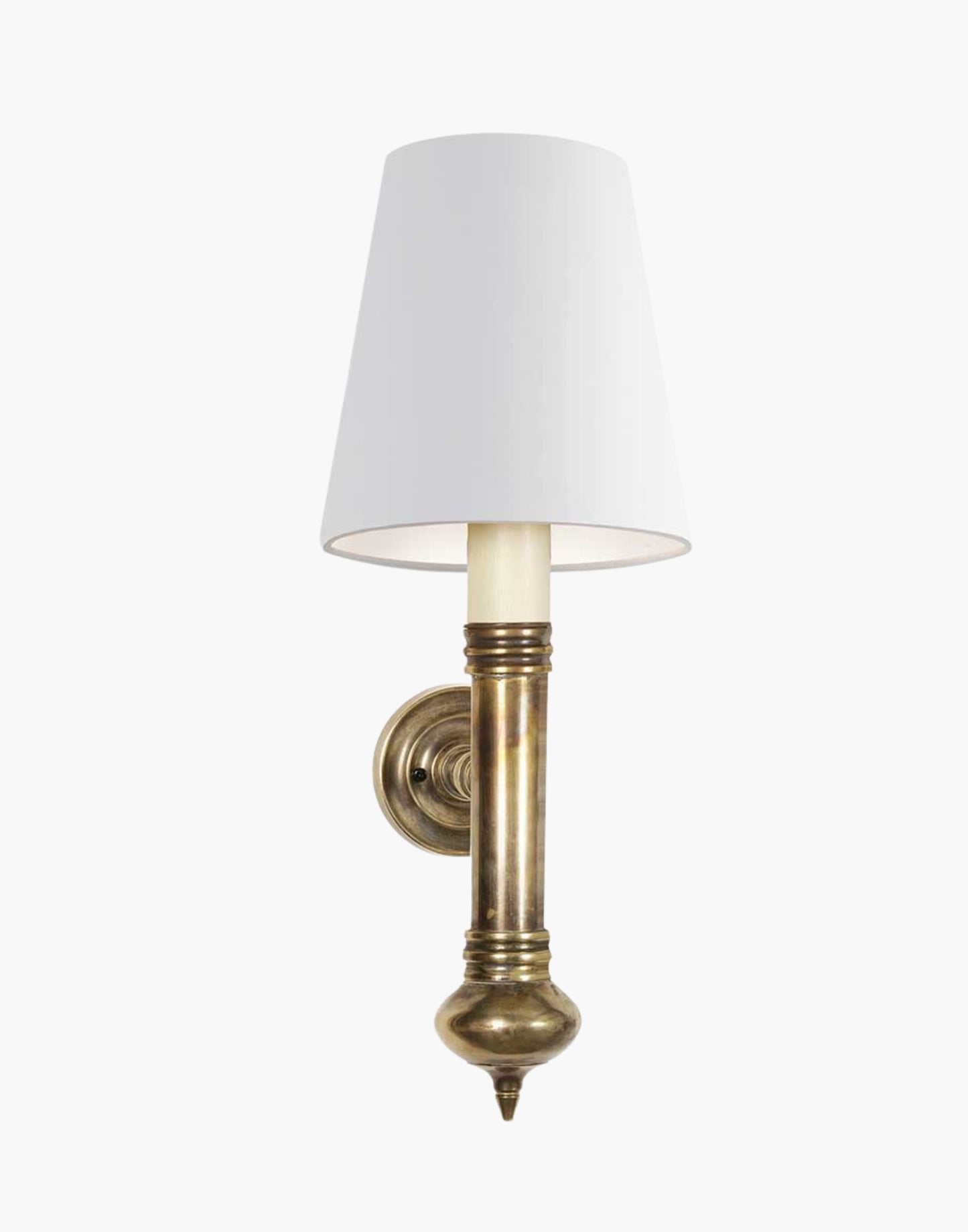 Carlton Single Wall Sconce | Cast Brass Period Lighting | Elegant Small Proportions | Perfect for Mirrors and Art | Twin Wall Sconce Available | Timeless Charm for Interiors