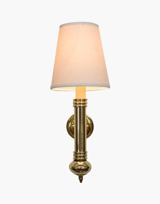 Carlton Single Wall Sconce | Cast Brass Period Lighting | Elegant Small Proportions | Perfect for Mirrors and Art | Twin Wall Sconce Available | Timeless Charm for Interiors