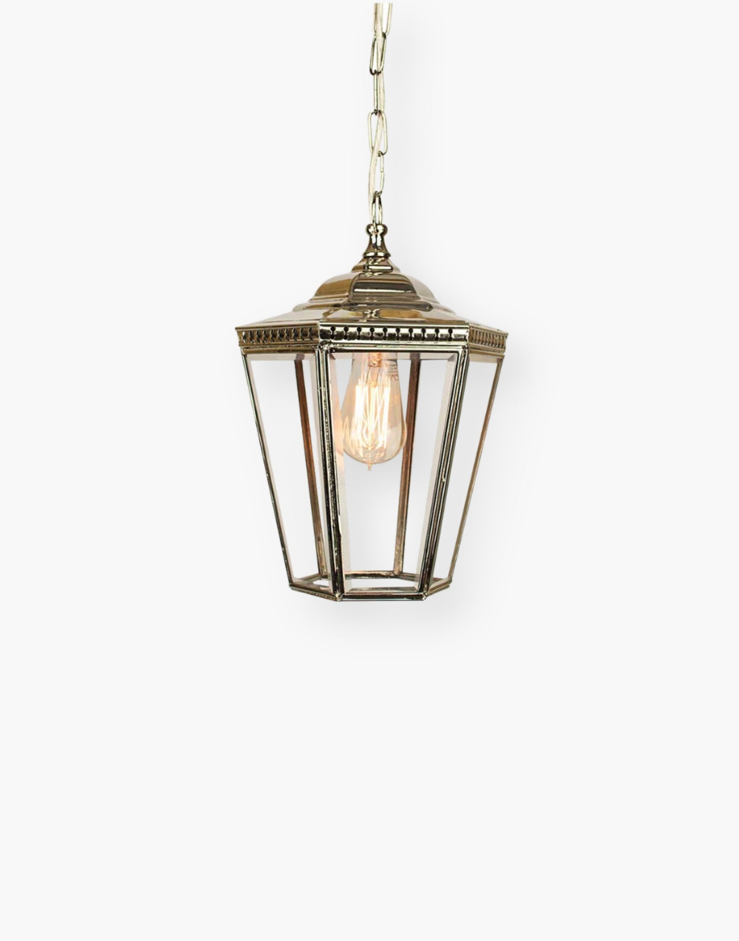 Small Chelsea Hanging Lantern: Handmade Copper & Brass | Georgian Elegance | Ideal for Period Spaces & Outdoor Lighting