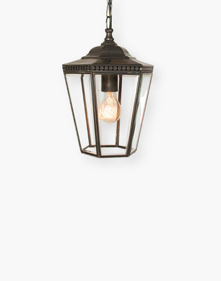 Small Chelsea Hanging Lantern: Handmade Copper & Brass | Georgian Elegance | Ideal for Period Spaces & Outdoor Lighting