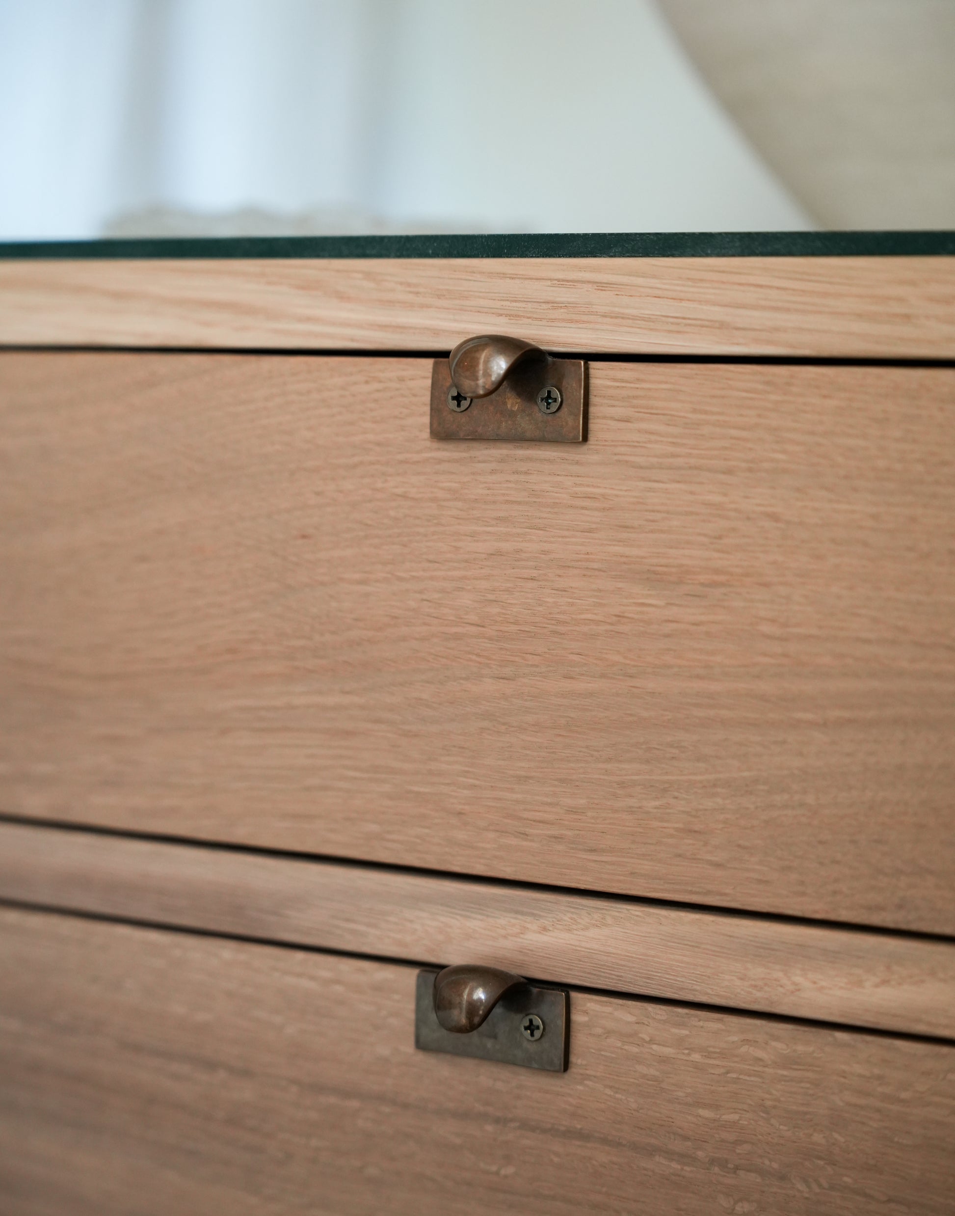 Custom Quarter-Sawn White Oak Nightstands with Integrated Charging Drawer Docks