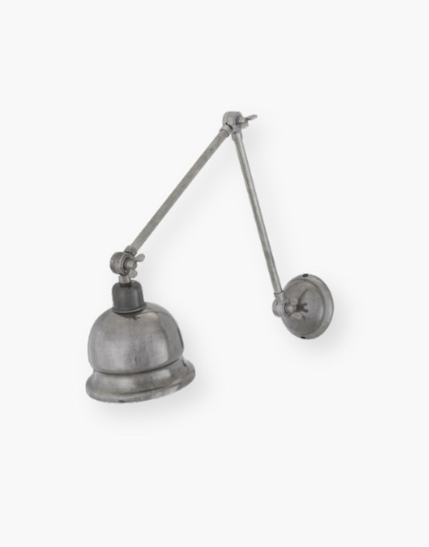 Extendable and Adjustable Poster Light in Antique Silver