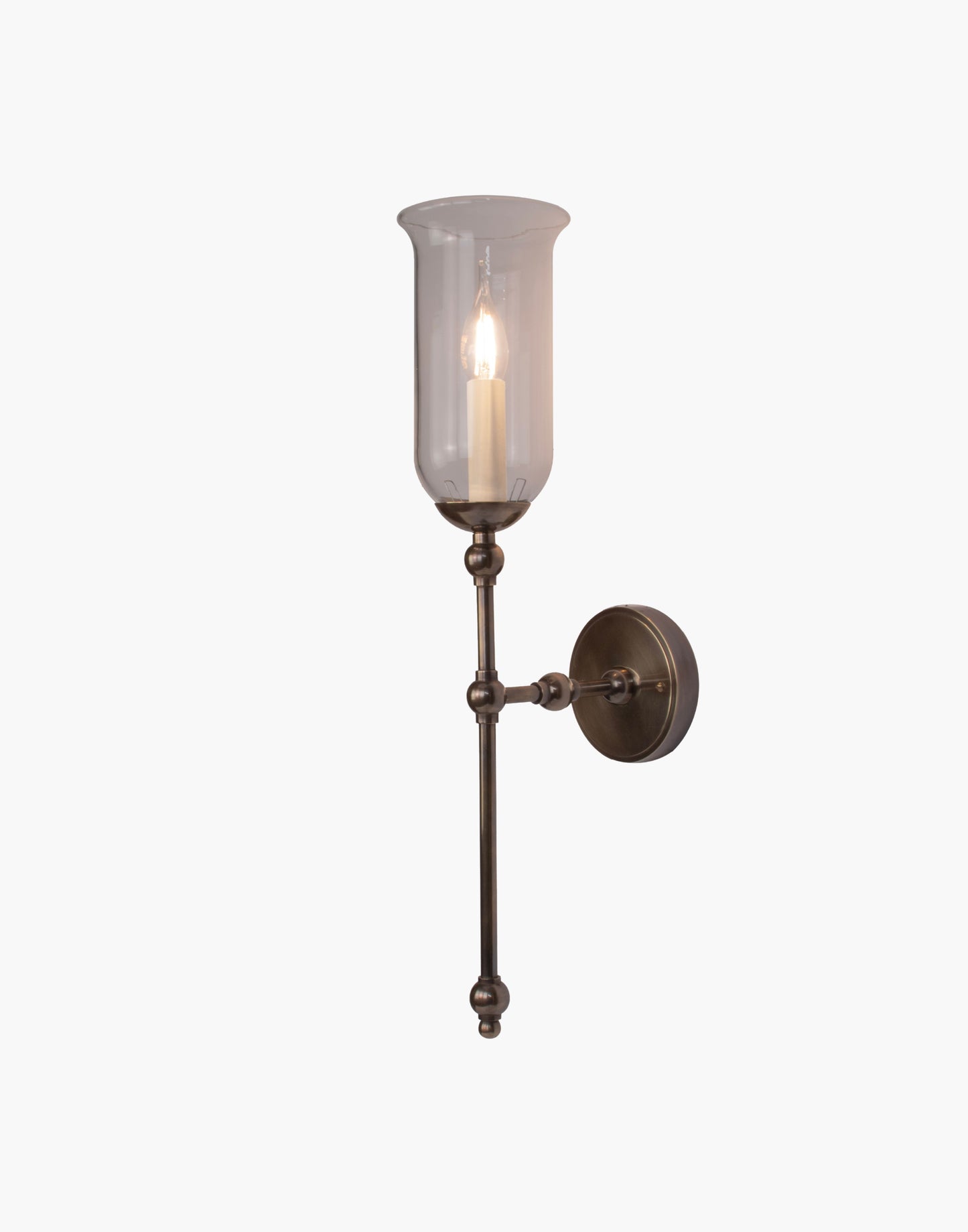The Suzanna Tall Storm Glass Wall Sconce | Single