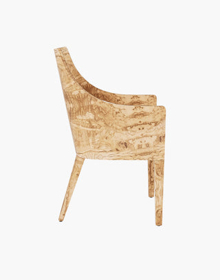  Chair with Olive Ash Veneer and Cushioned Seat