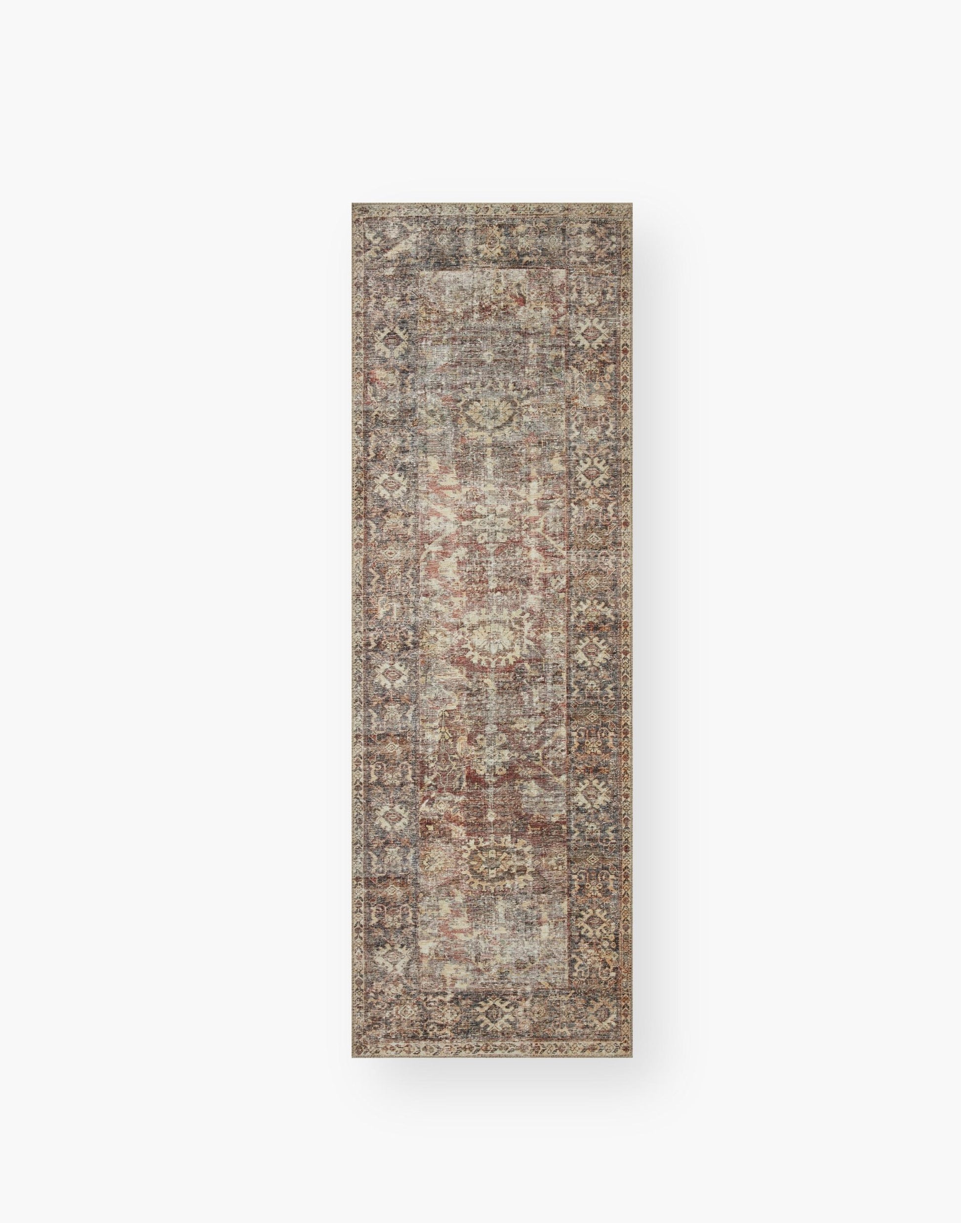 Amber Lewis x Loloi Georgie Collection rug with low flat pile and rich color saturation