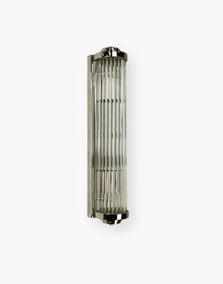 Medium Gatsby Art Deco Wall Light - Cast Brass with Leaded Glass Rods - Stunning Feature Piece Available in 3 Sizes - Customizable Finish Options