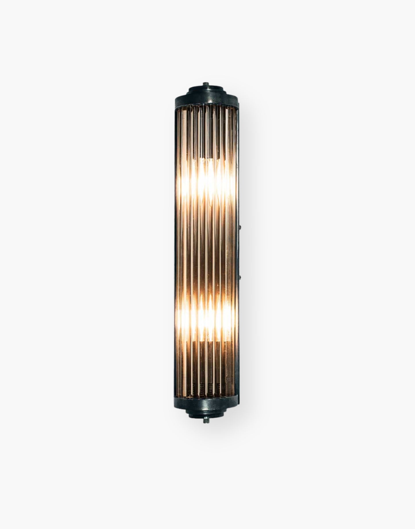 Medium Gatsby Art Deco Wall Light - Cast Brass with Leaded Glass Rods - Stunning Feature Piece Available in 3 Sizes - Customizable Finish Options