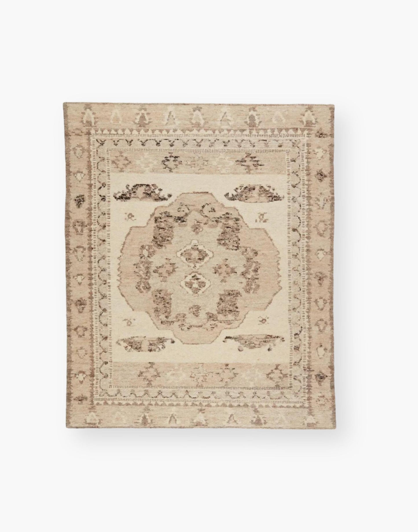 Glenbrook Rug - neutral gray, brown, beige, and ivory tones with a Kars-style motif