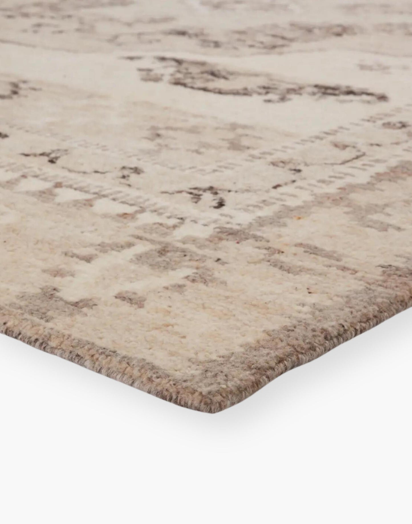Glenbrook Rug - neutral gray, brown, beige, and ivory tones with a Kars-style motif