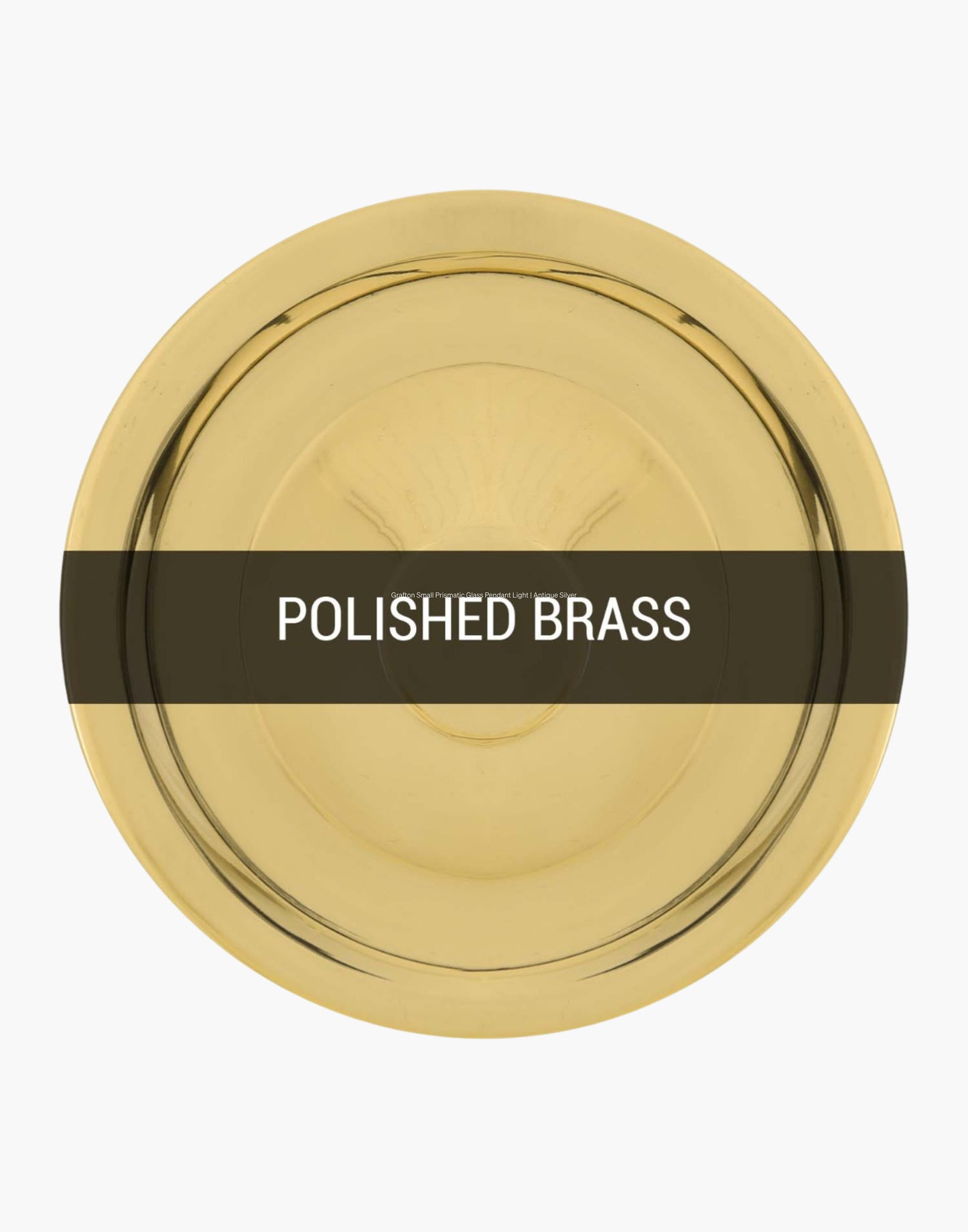 Small Prismatic Glass Pendant Light clear prismatic glass, brass details, compact industrial lighting for kitchen island or dining area.