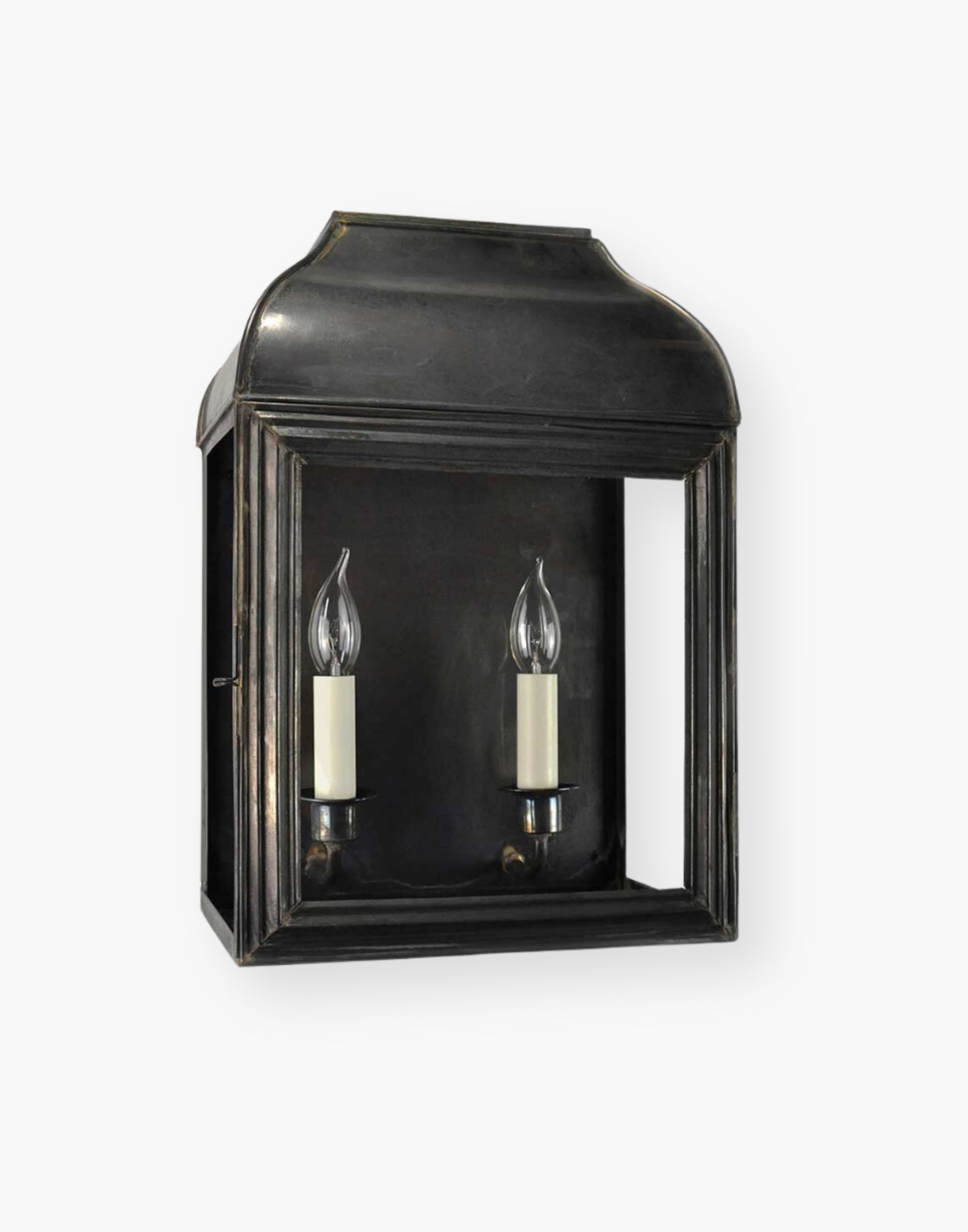 Hemingway Wall Lantern (Large) in Solid Brass - Victorian and American Colonial Influence - IP23 Standard