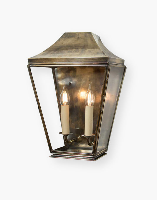 Exquisite solid brass outdoor lighting fixture with IP23 rating.
