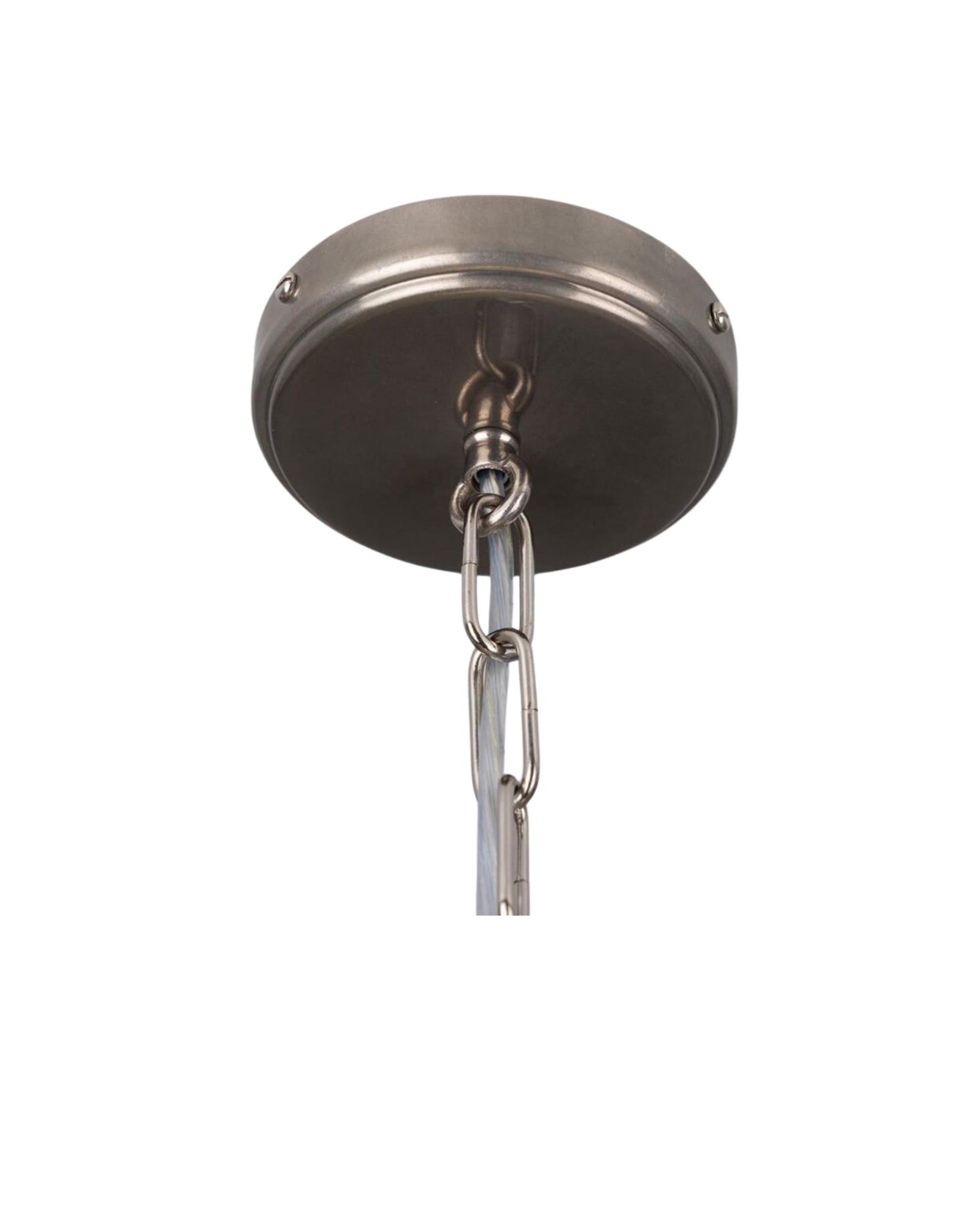 Laurent prismatic glass pendant light with brass hardware and ribbed glass shade