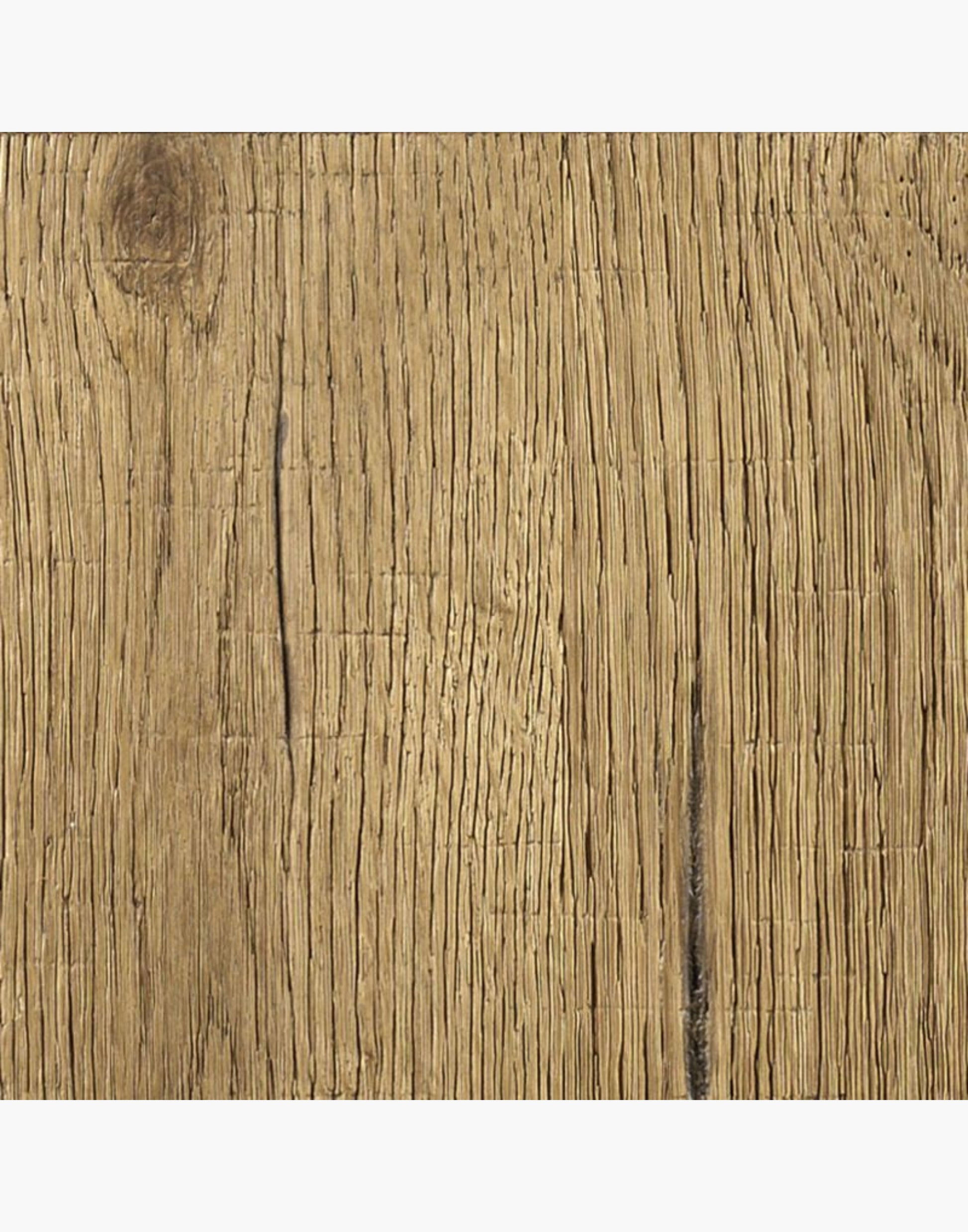 A rectangular top rests on multi-ringed turned corner posts that flank an apron rail drawer.