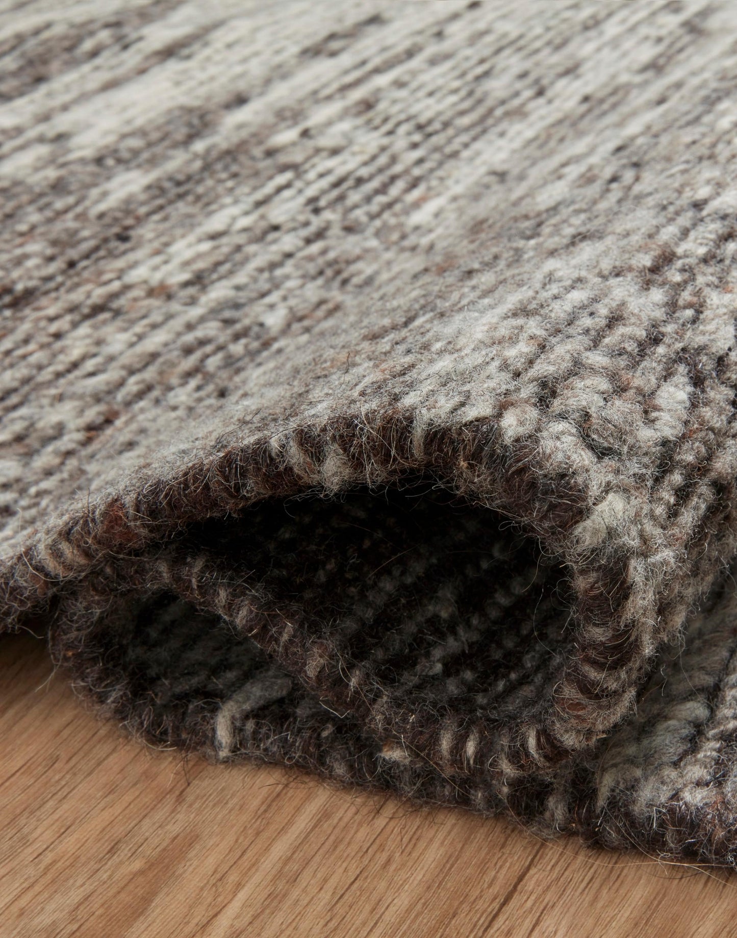 Hand Knotted Rug with Bark and Natural Colors.