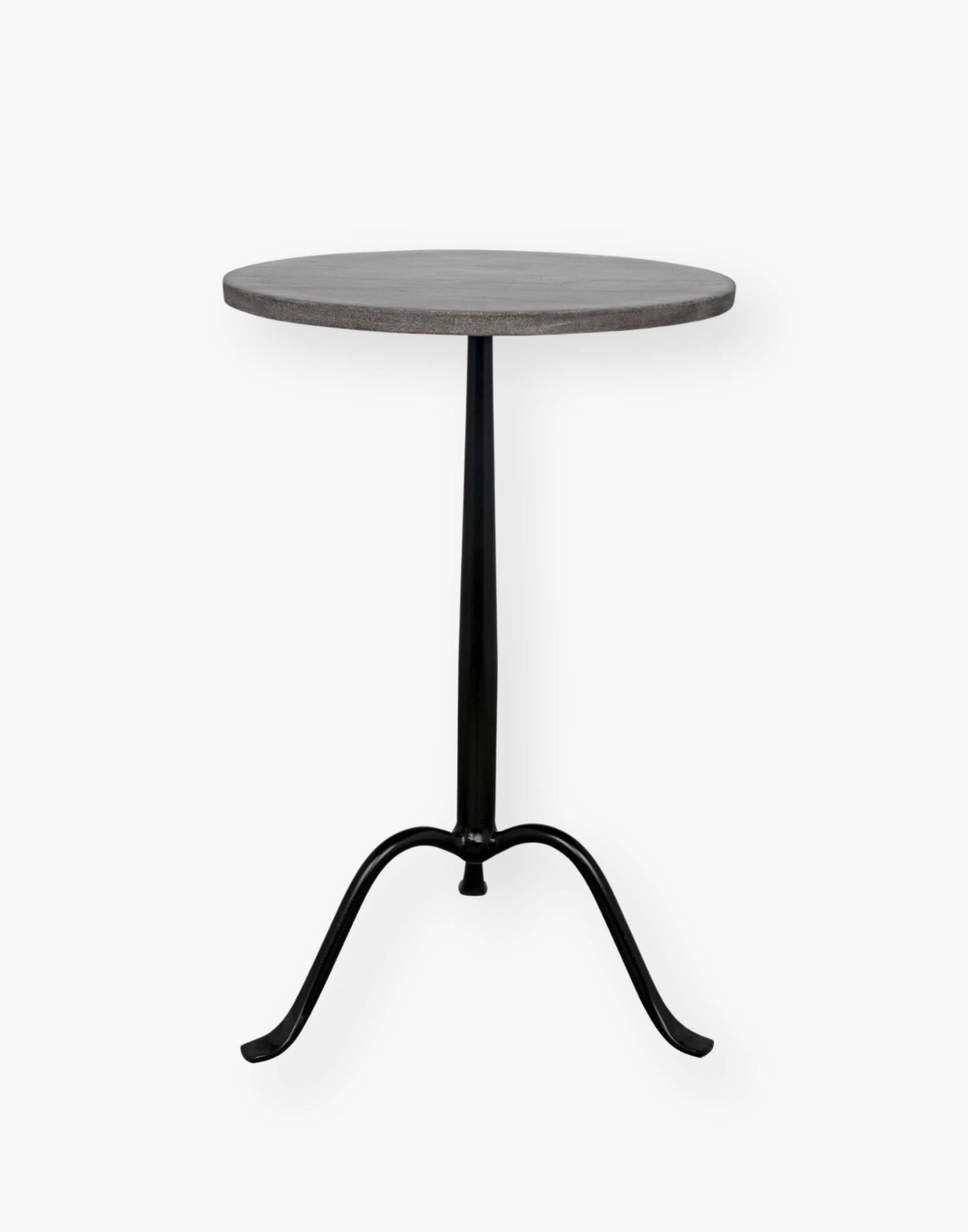 Elegant Metal Tripod Side Table with Marble Top: Graceful design featuring a circular marble top, seamlessly blending timeless elegance into any decor.