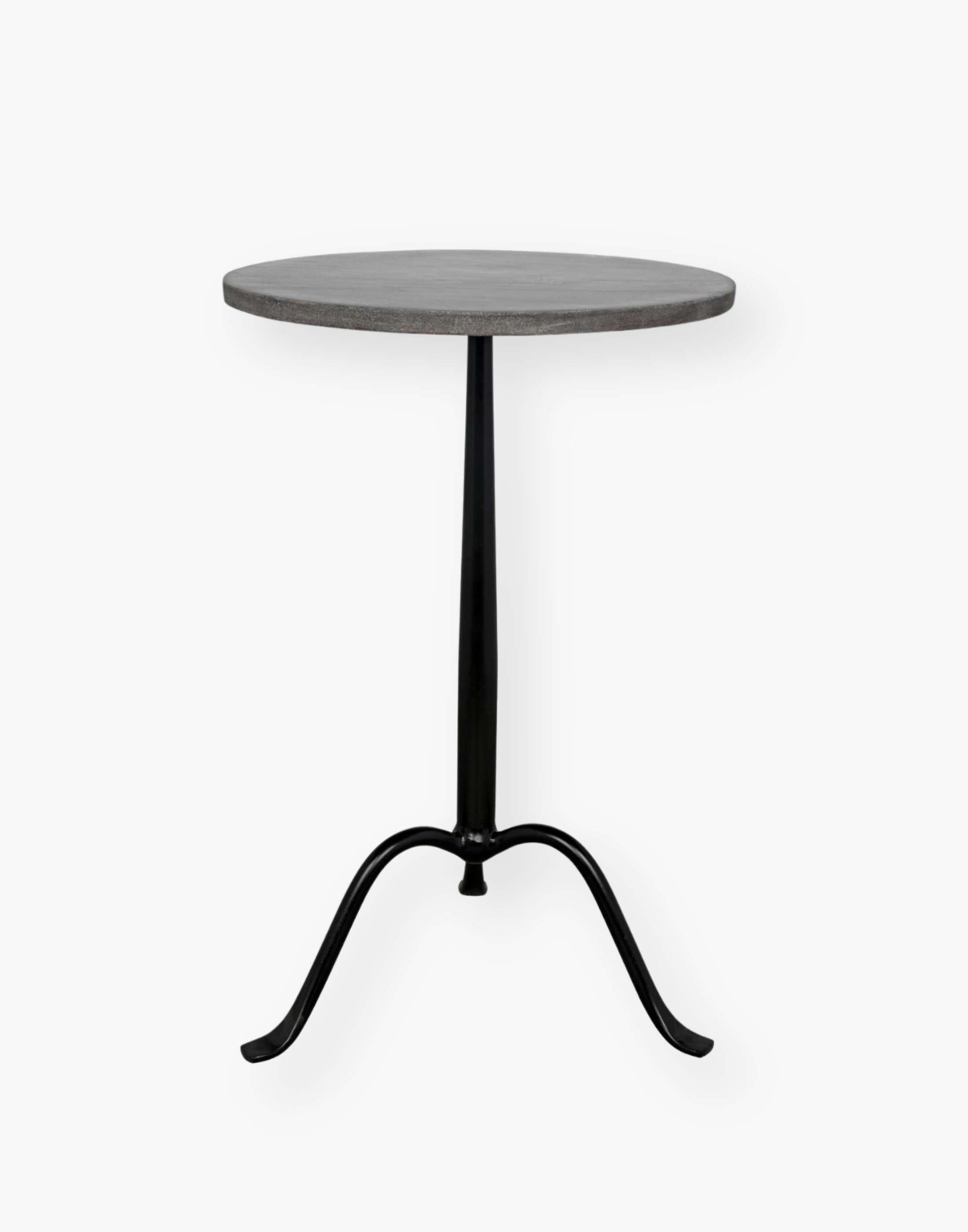 Elegant Metal Tripod Side Table with Marble Top: Graceful design featuring a circular marble top, seamlessly blending timeless elegance into any decor.