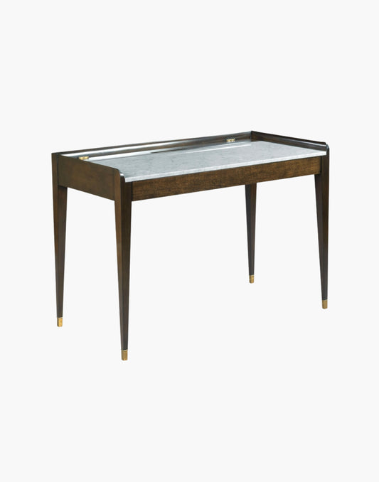 Marble Writing Table with Carrara Marble